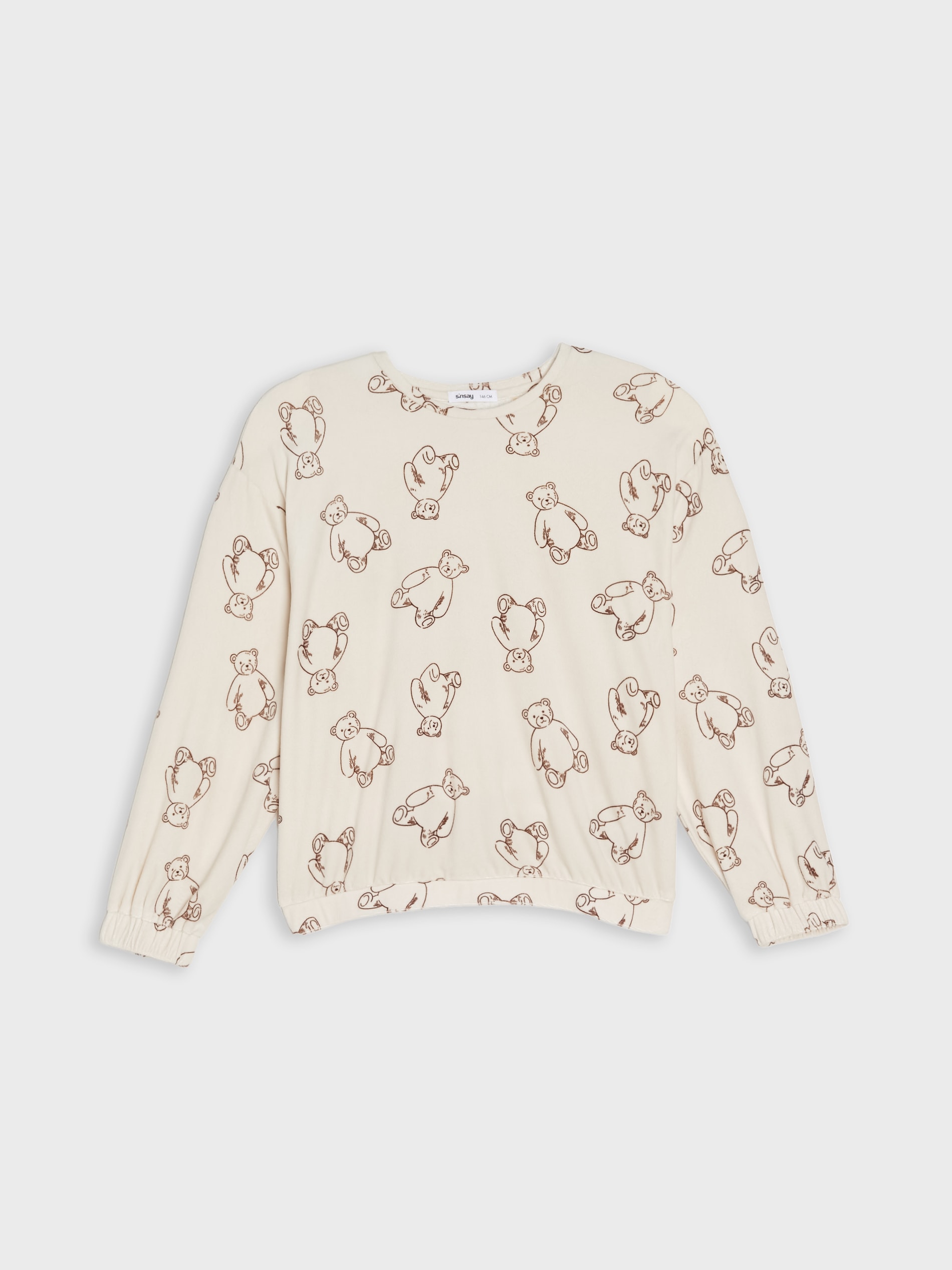 Sinsay - Πιτζάμες δύο τεμαχίων - κρεμ φωτογραφία