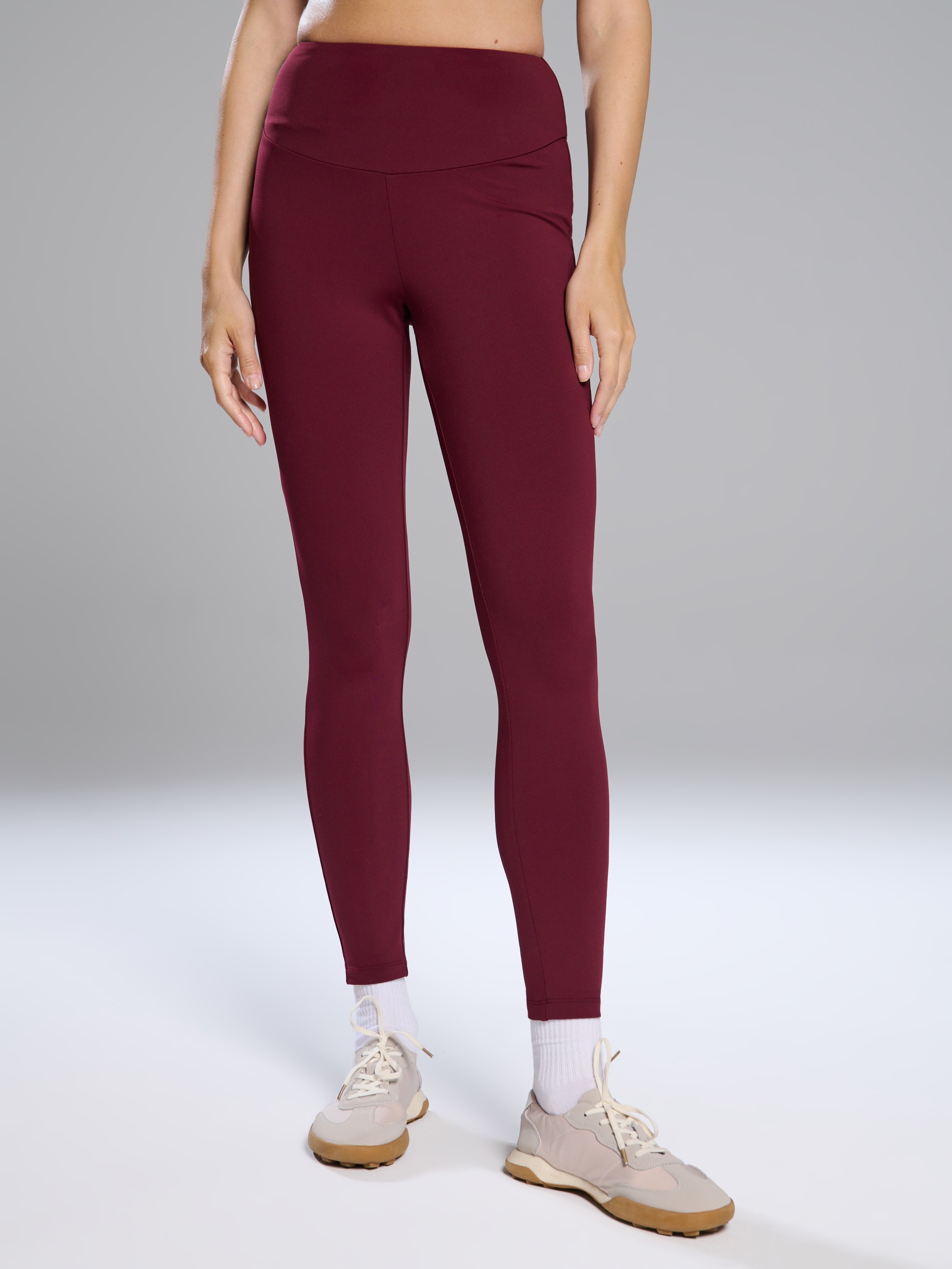 Sinsay - Legginsy sportowe - czerwony