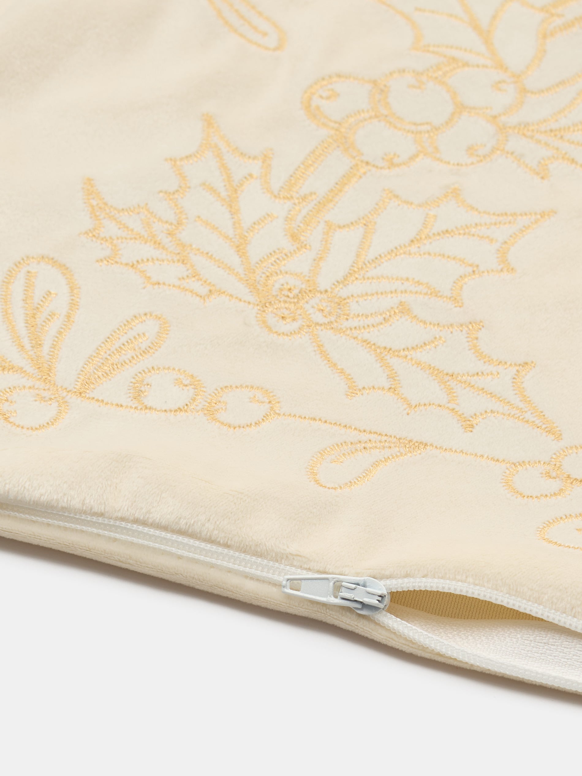 Sinsay - Μαξιλαροθήκη με διακοσμητικό κέντημα - κρεμ φωτογραφία