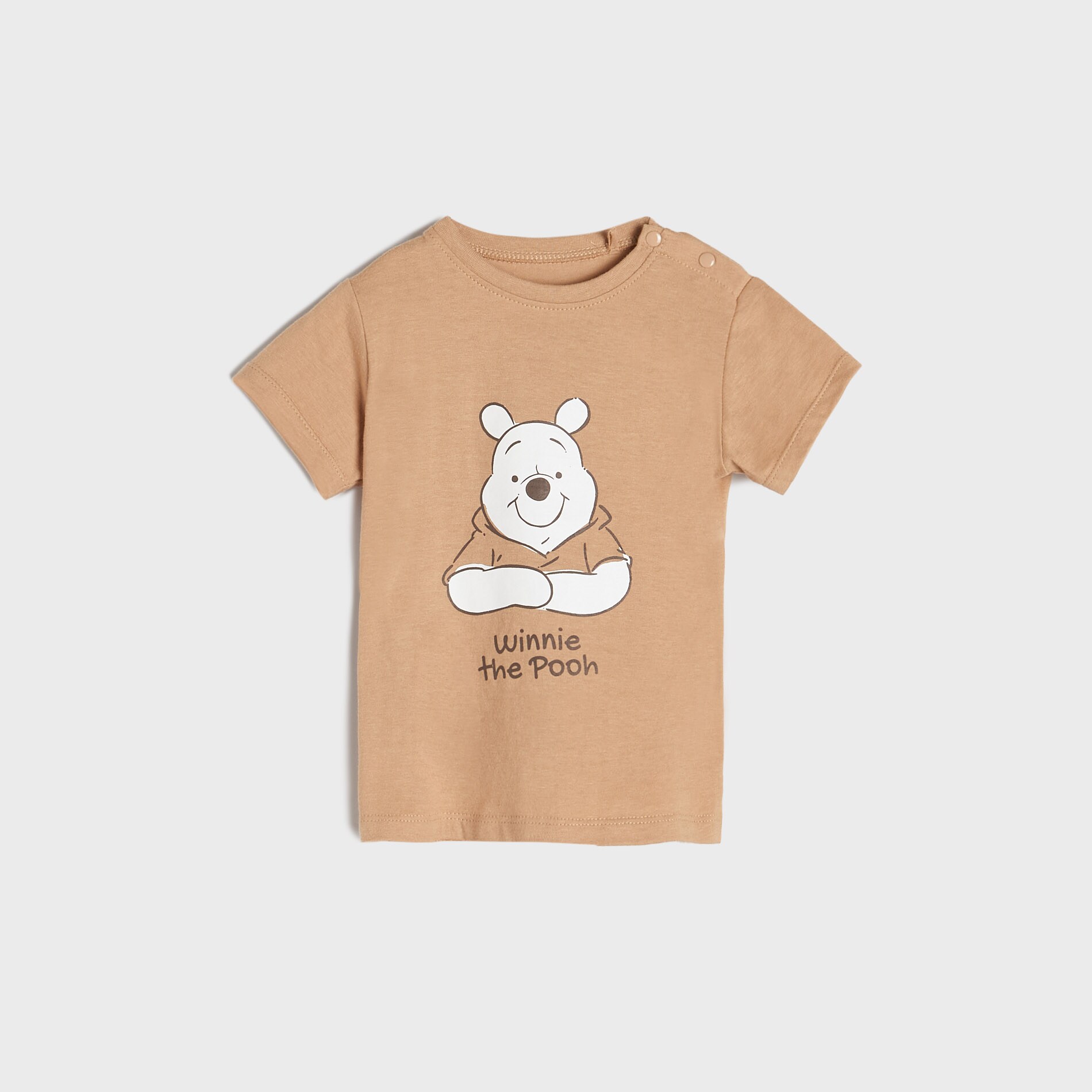 Sinsay - Tricou Winnie the Pooh, cu mânecă lungă - Maro