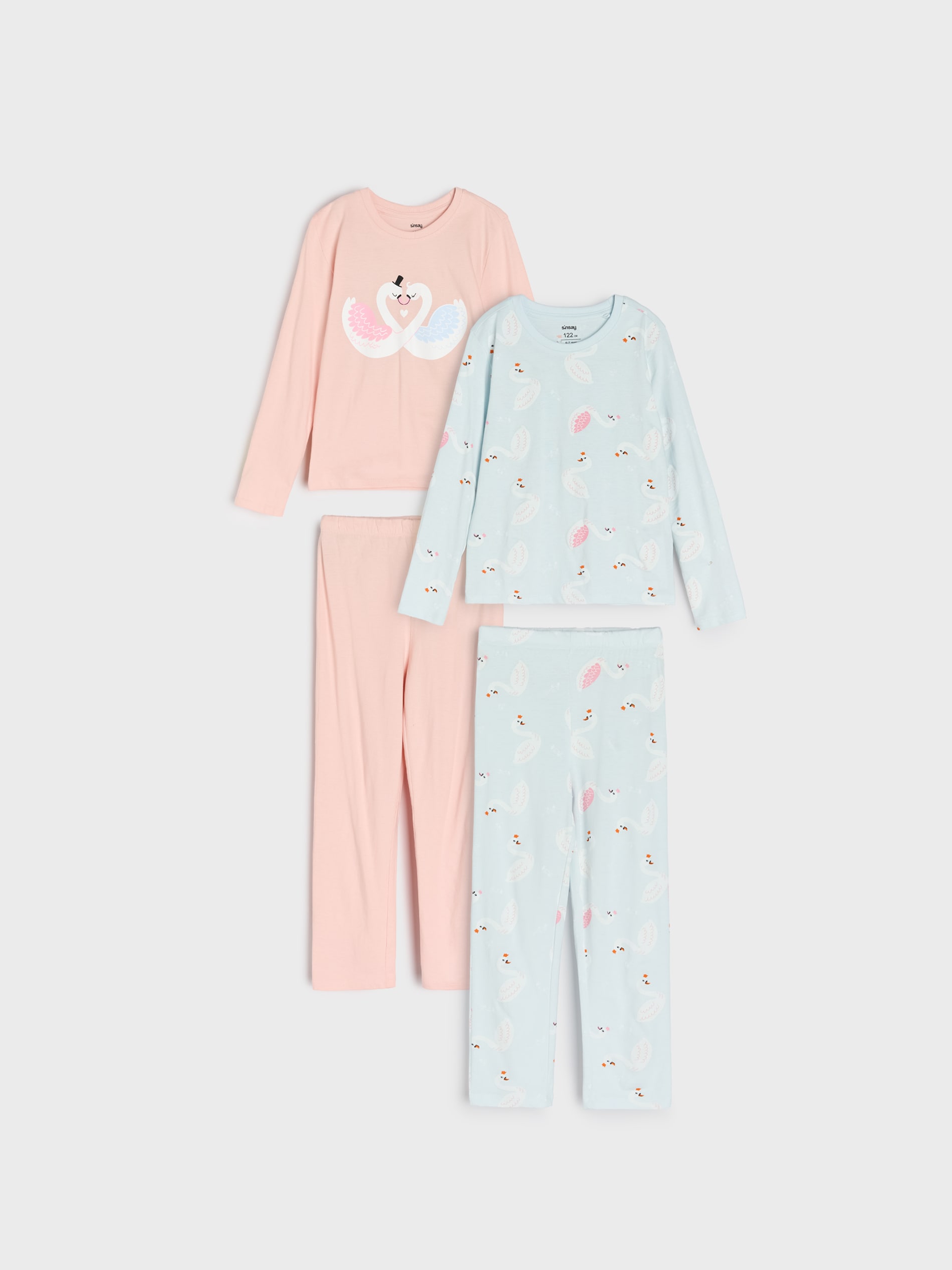 Sinsay - Piżamy dwuczęściowe 2 pack - różowy