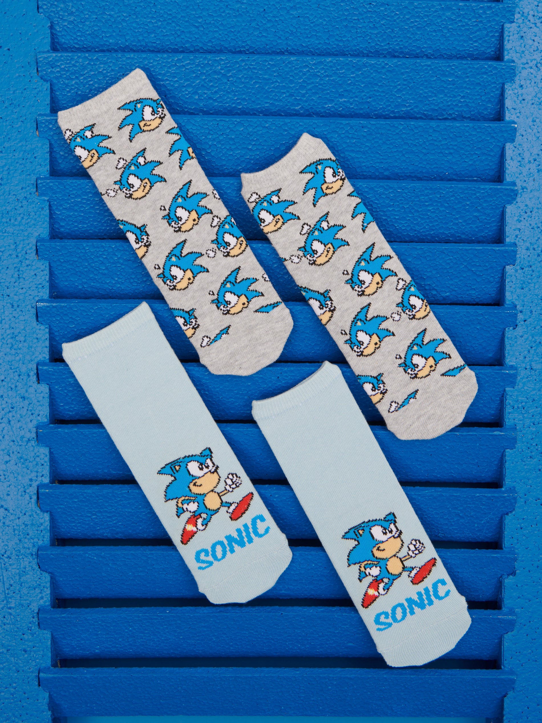 Sinsay - Skarpetki 2 pack Sonic the Hedgehog - wielobarwny