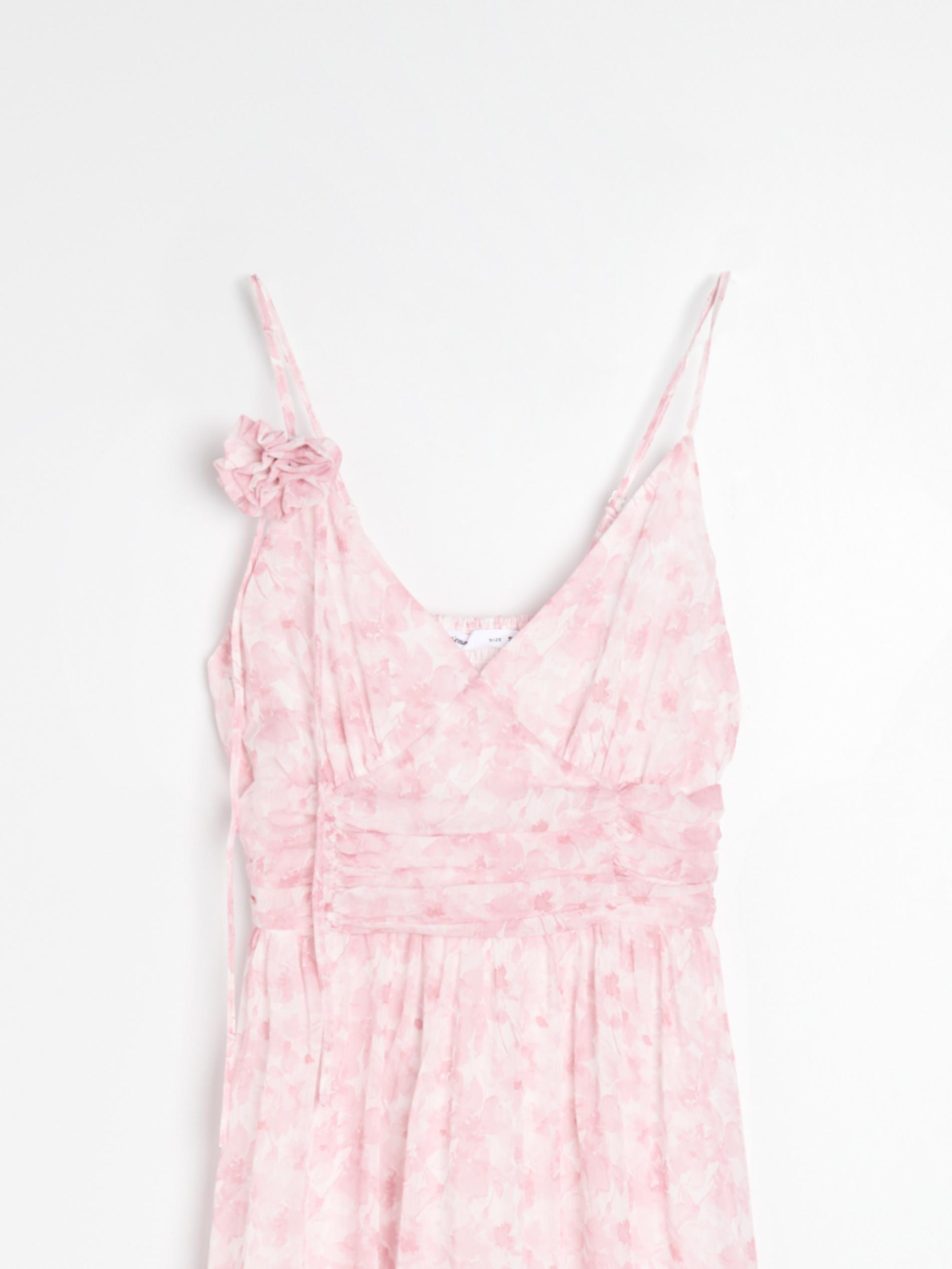 Sinsay - Midi φλοράλ φόρεμα - πολυχρωμο φωτογραφία