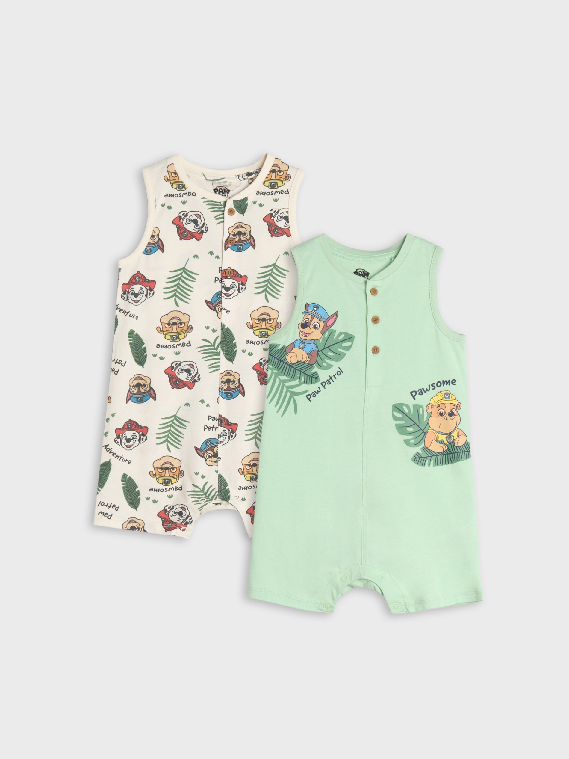 Sinsay - Set De 2 Salopete PAW Patrol - Verde-mentă