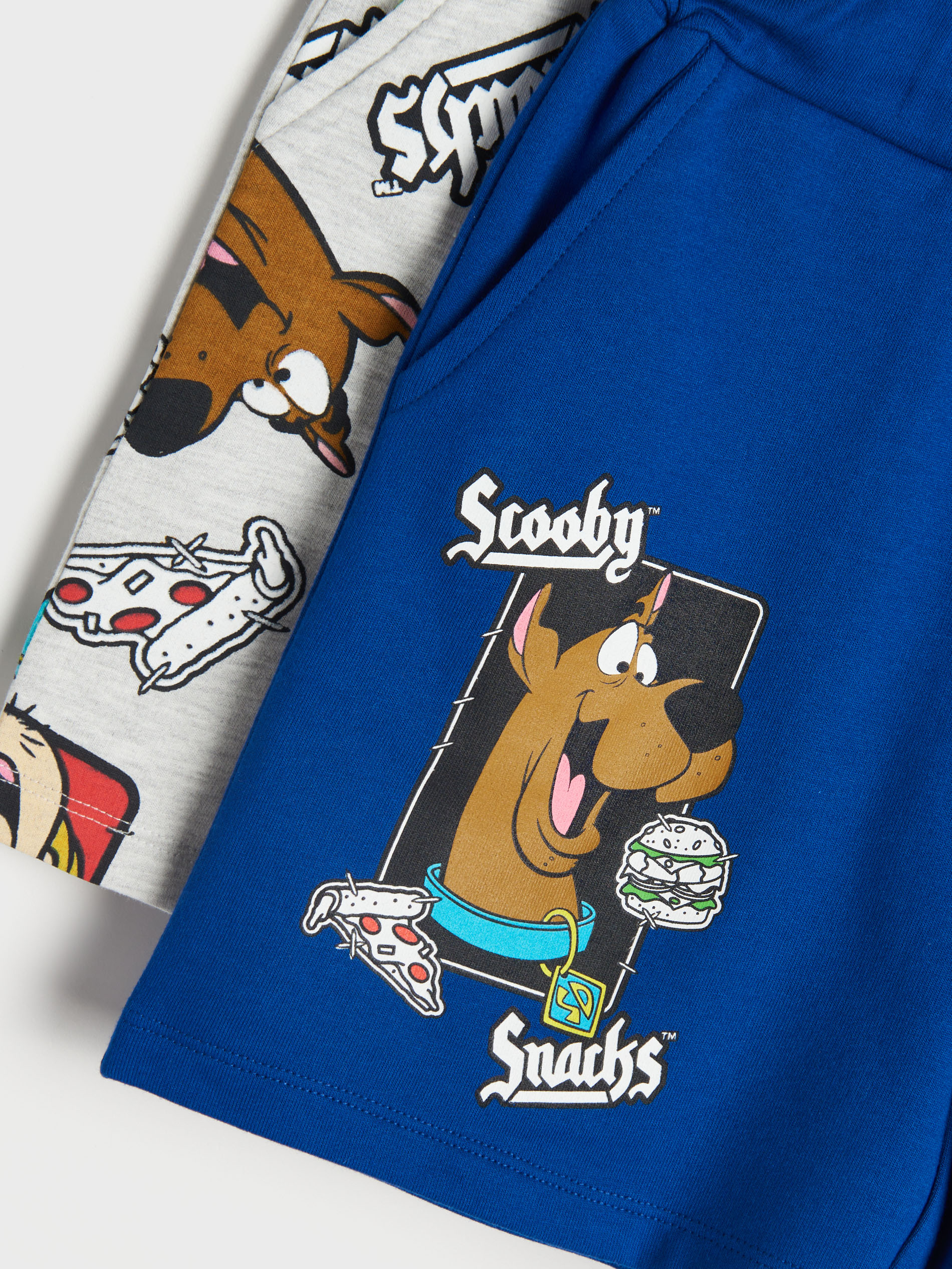 Sinsay - Pantaloni Scurți Scooby- Doo 2 Pack - Gri-închis