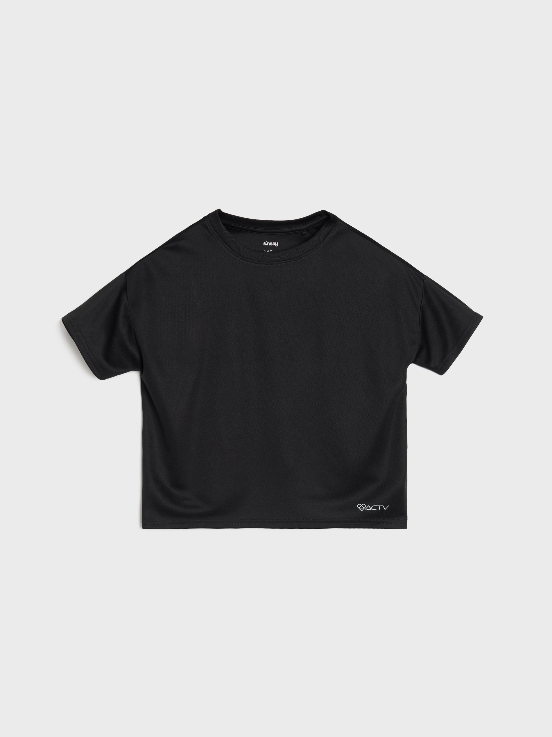 Sinsay - Αθλητική μπλούζα - μαυρο φωτογραφία