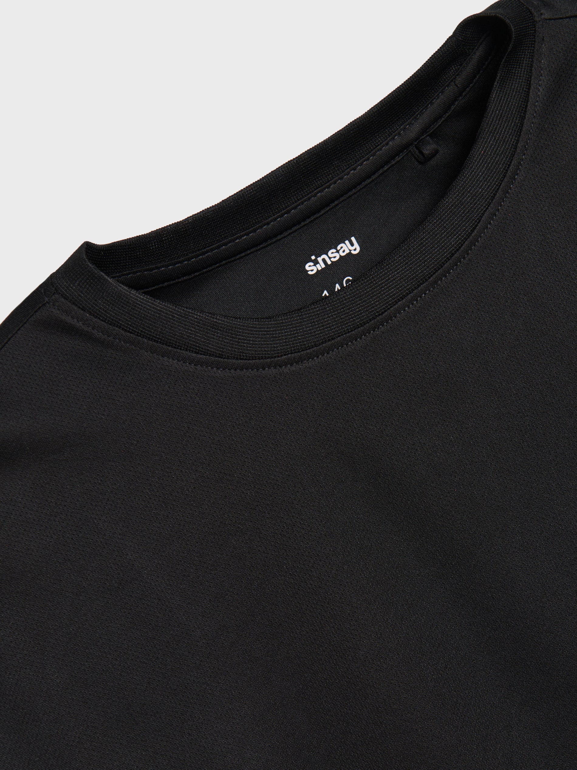 Sinsay - Αθλητική μπλούζα - μαυρο φωτογραφία