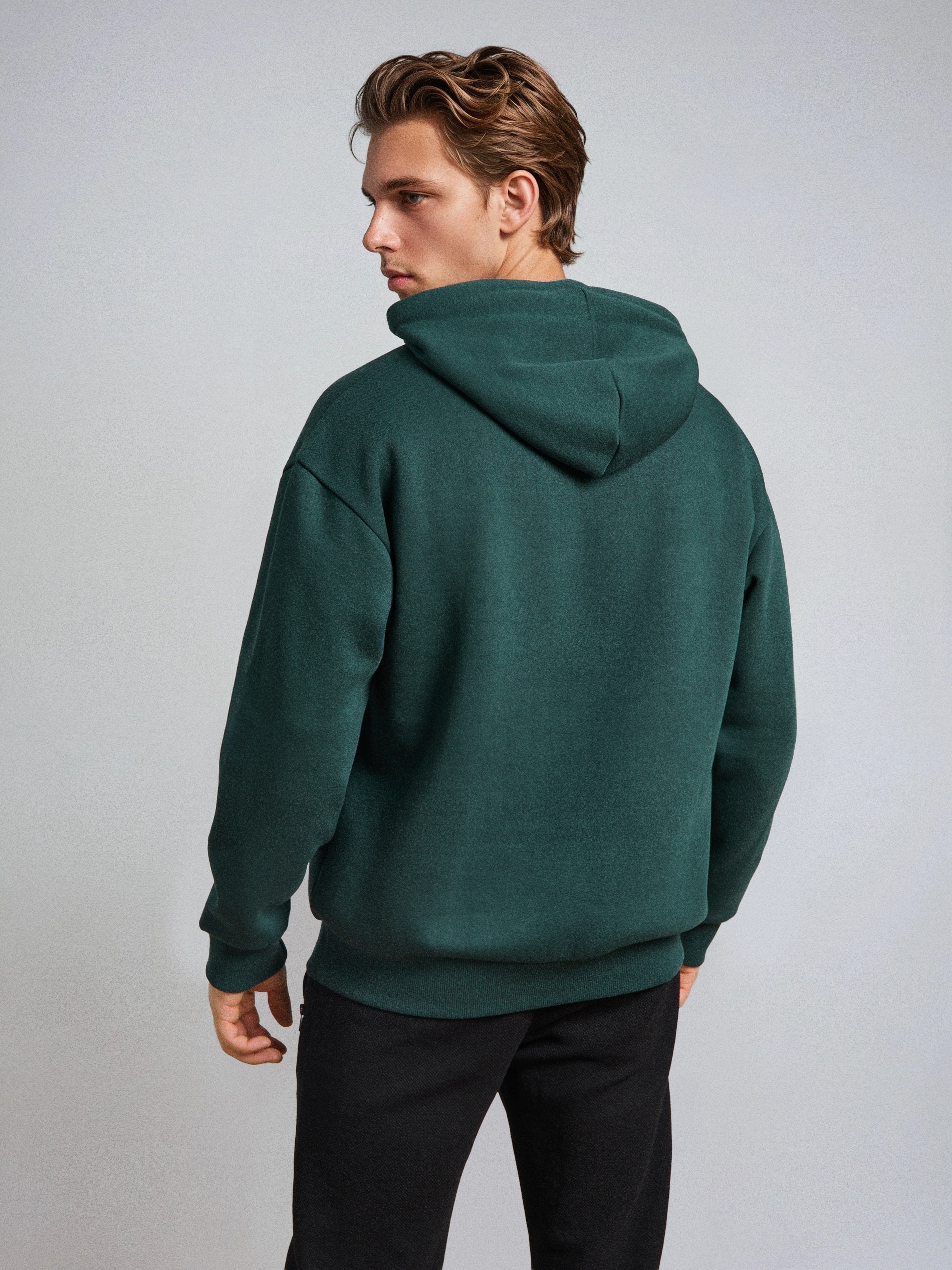 Sinsay - Φούτερ με κουκούλα - γαλαζοπρασινο φωτογραφία