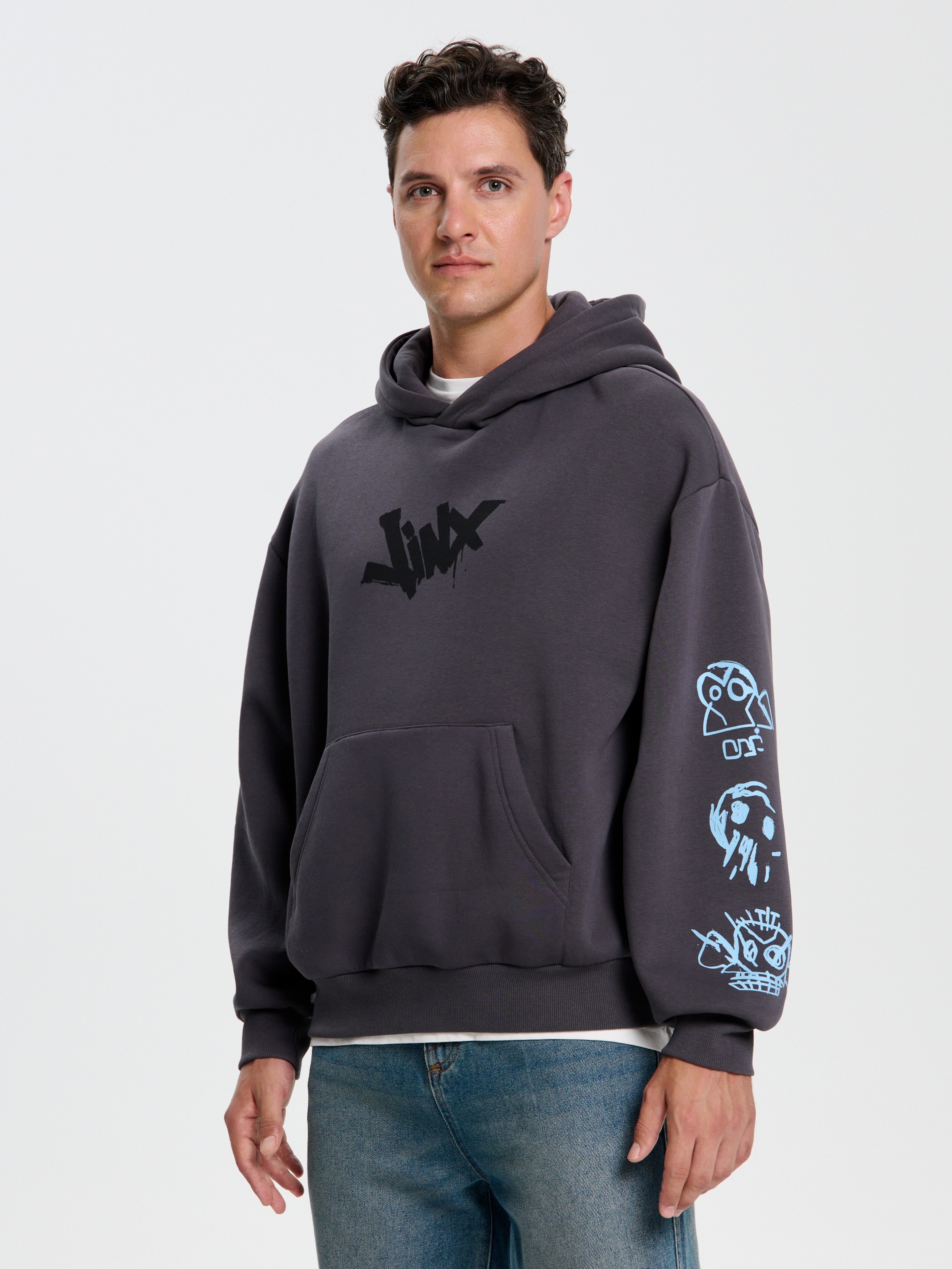 Sinsay - Bluza z kapturem League of Legends - niebieski