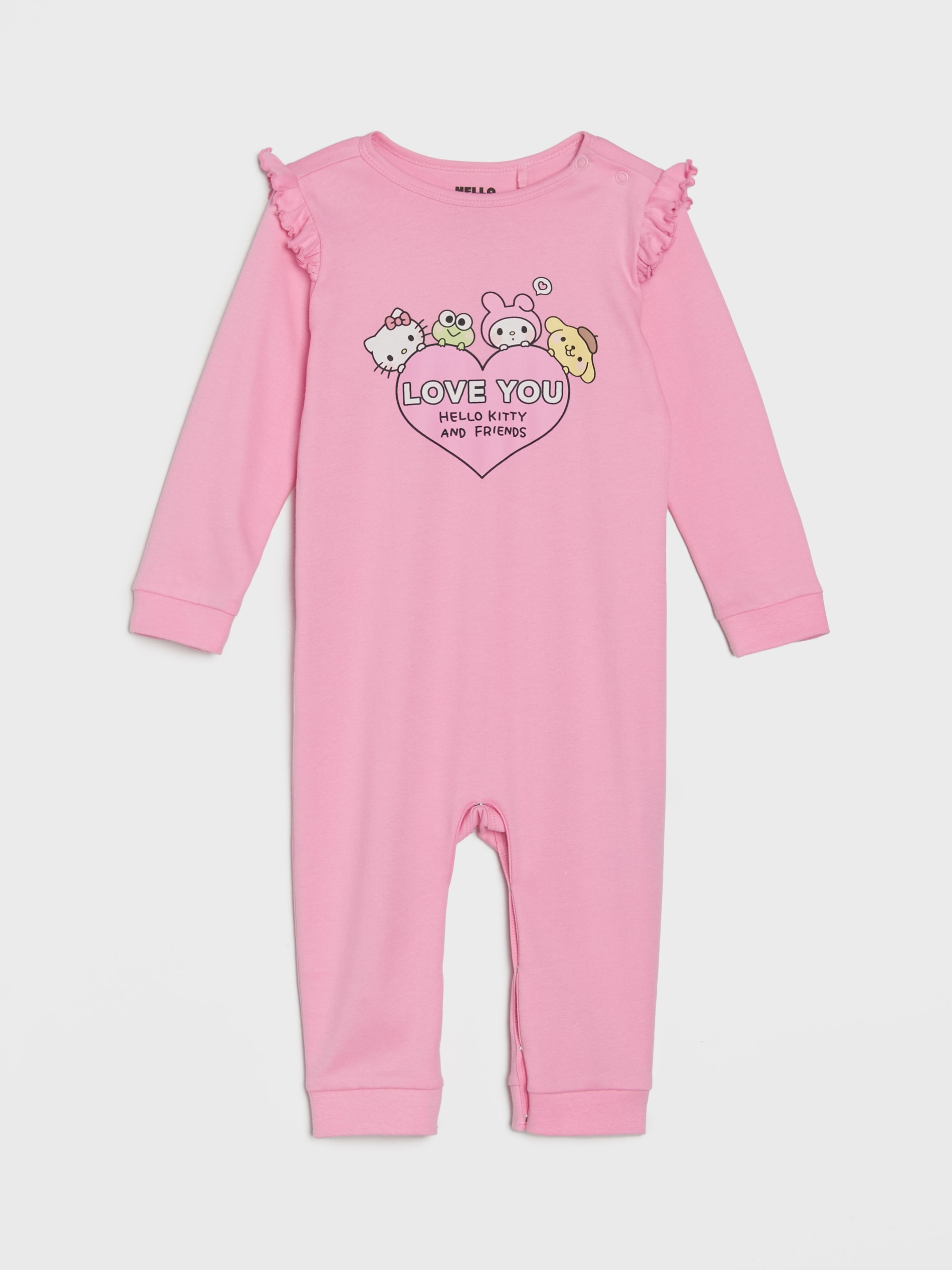 Bawełniany pajacyk z nadrukiem Hello Kitty