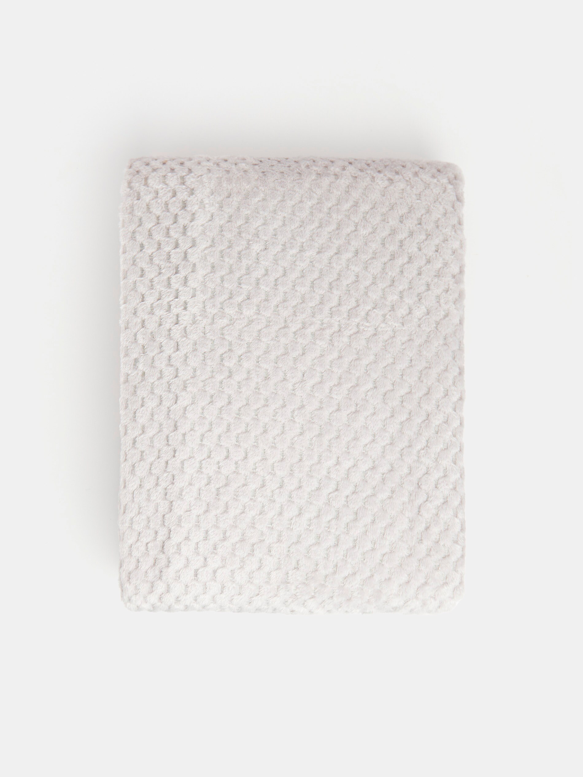 Sinsay - Καλύμμα κρεβατιού με δομή κηρήθρας - ανοιχτό γκρι φωτογραφία