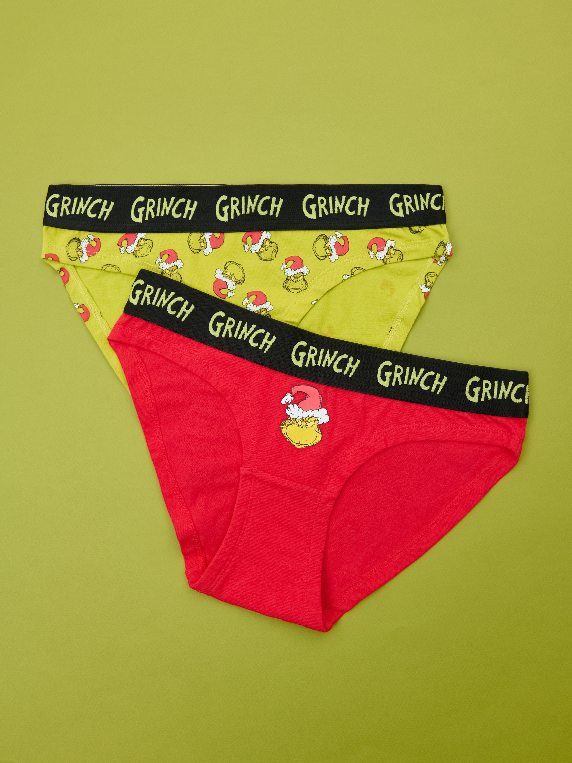 Sinsay - Set De 2 Perechi De Chiloți Hipster Cu Grinch - Multicolor