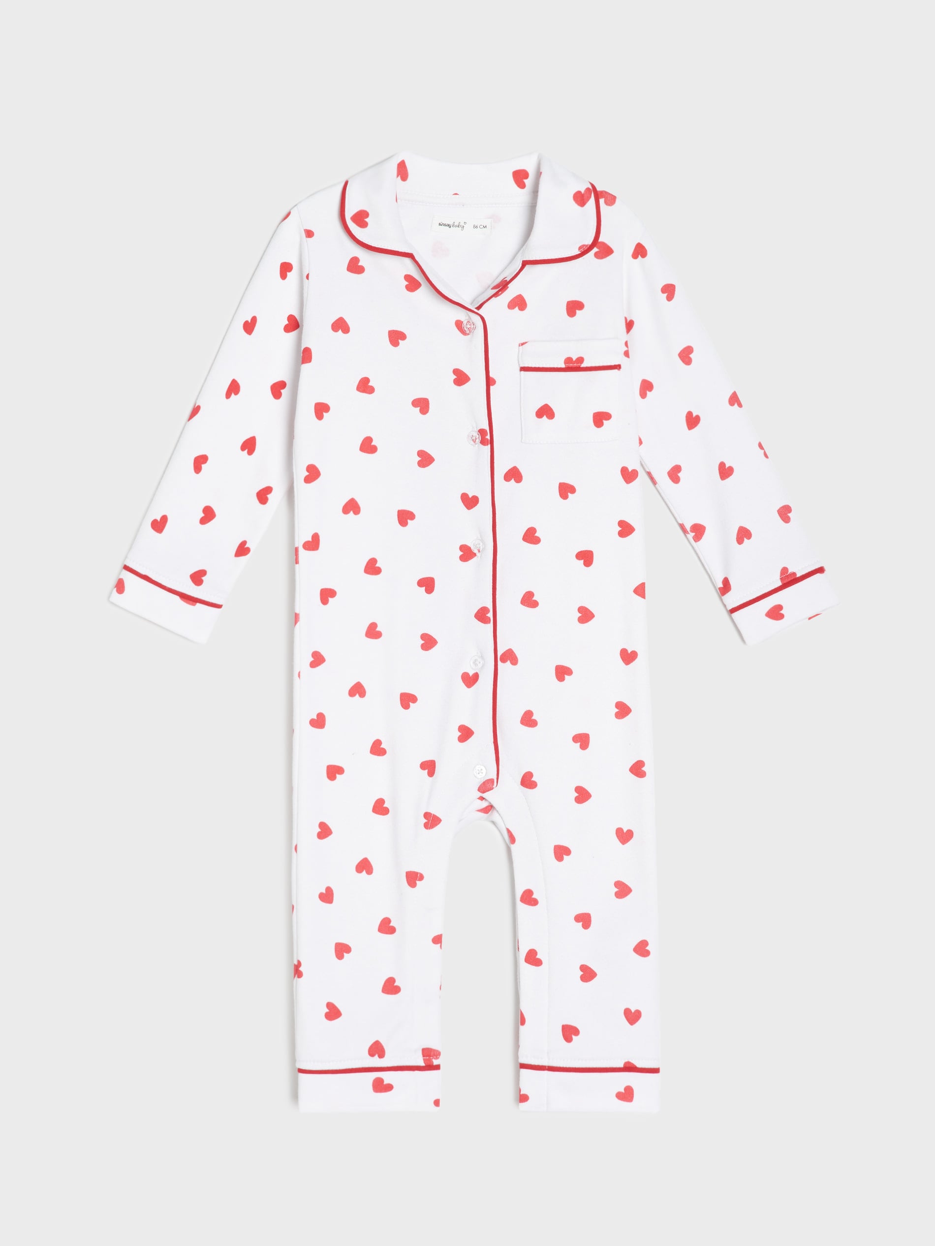 Sinsay - Pajacyk z kołnierzykiem - biały