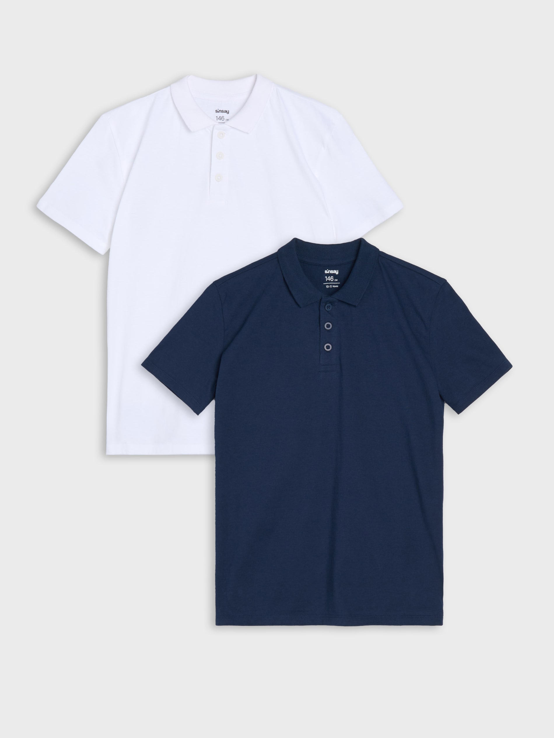 Sinsay - Koszulki polo 2 pack - biały