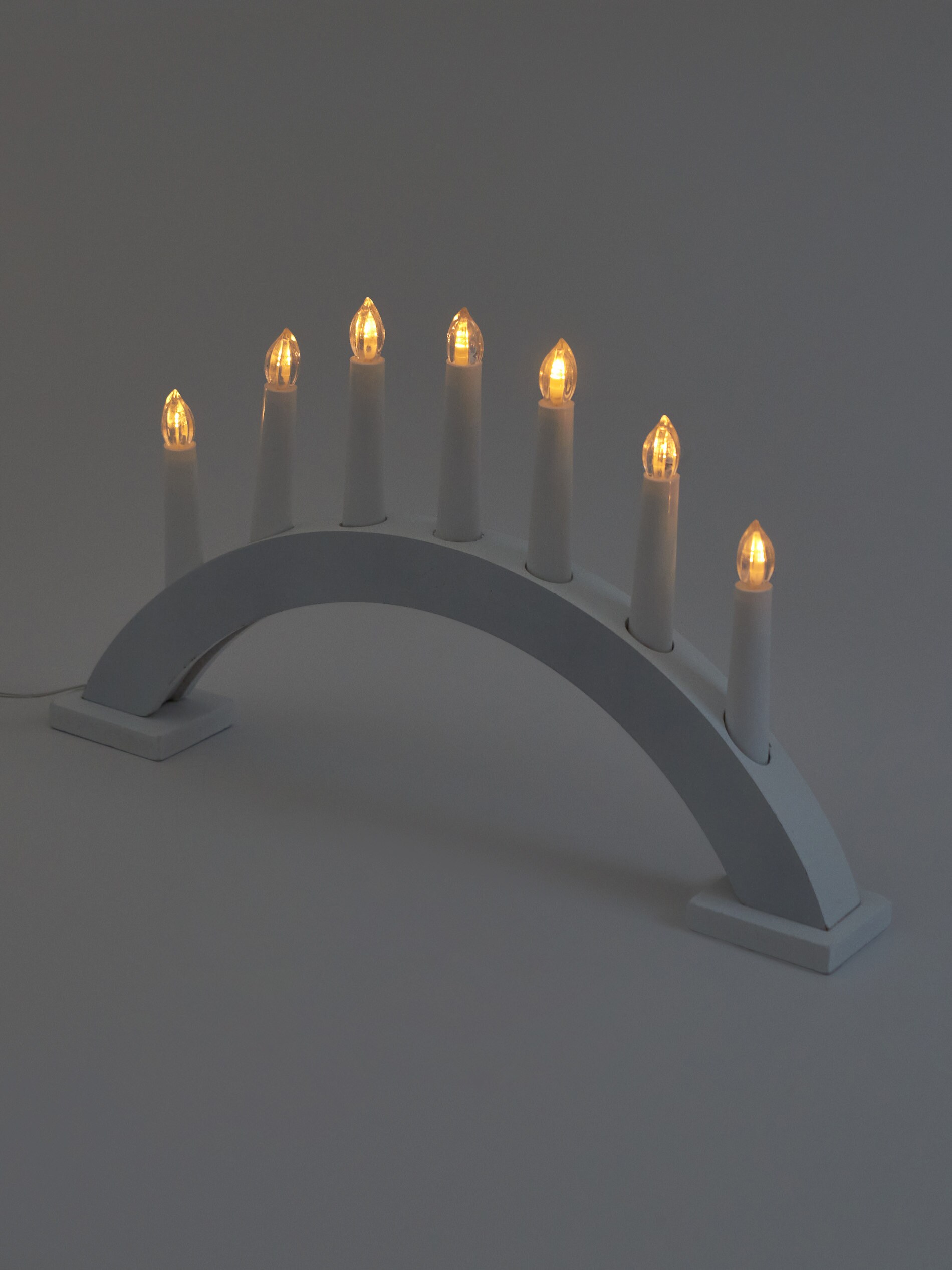 Sinsay - Φως LED - Χριστουγεννιάτικη βάση για κεριά - λευκο φωτογραφία