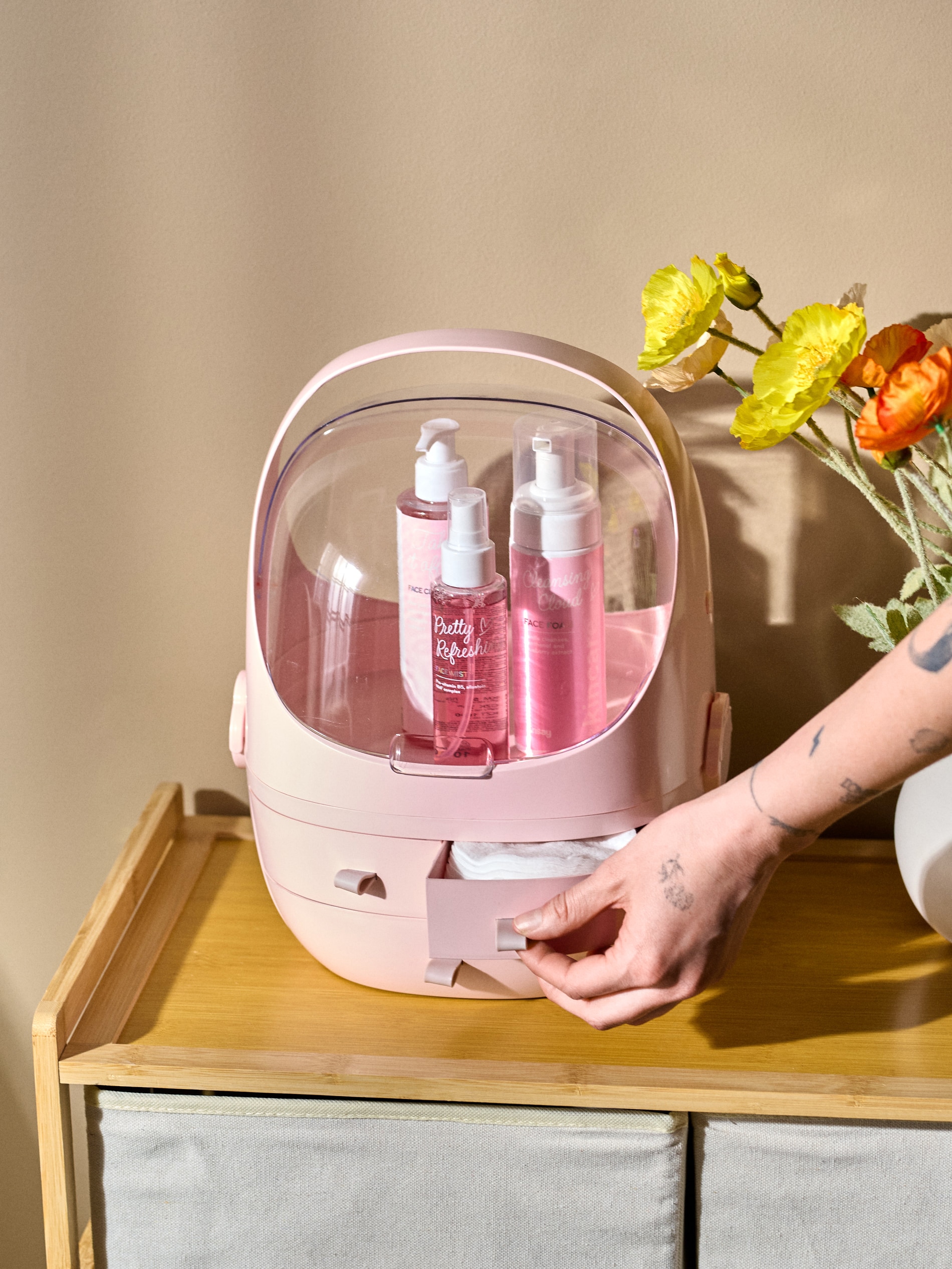 Sinsay - Οργάνωση make-up - ροζ παστελ φωτογραφία