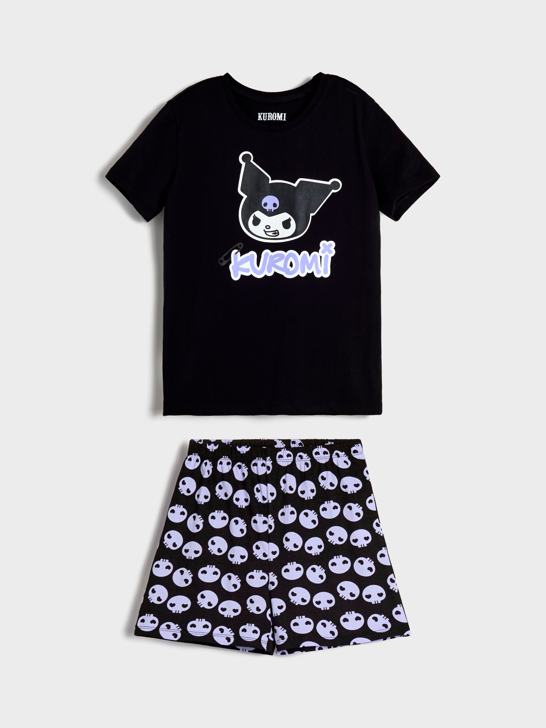 Sinsay - Πιτζάμες δύο τεμαχίων Kuromi - μαυρο φωτογραφία