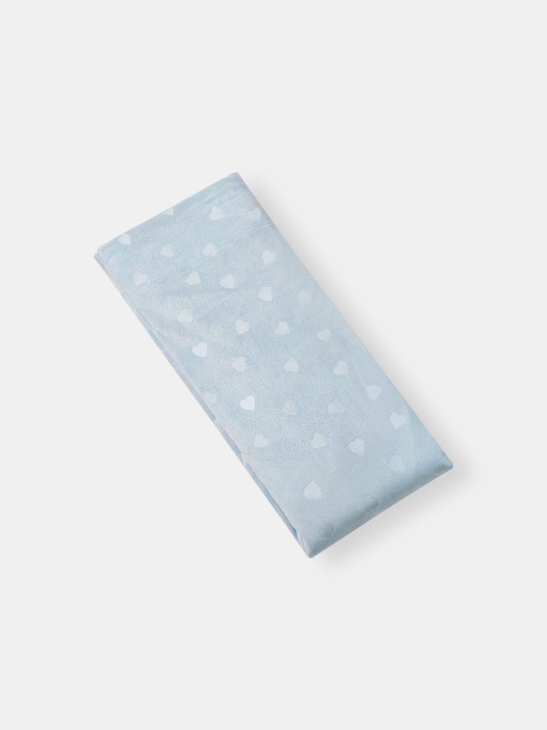 Sinsay - Βελουτέ κουρτίνα με ανάγλυφο σχέδιο - μπλε παλ φωτογραφία