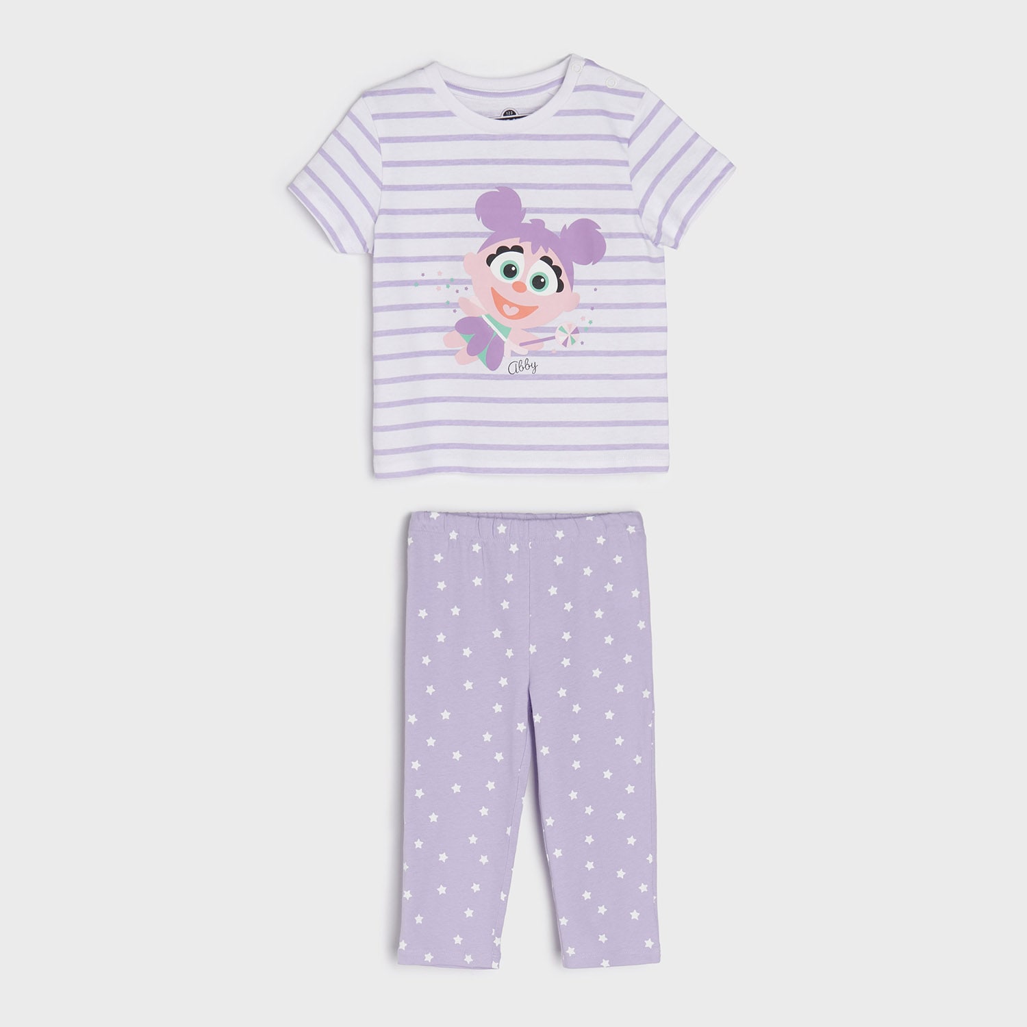 Sinsay – Set pijamale Sesame Street – Alb