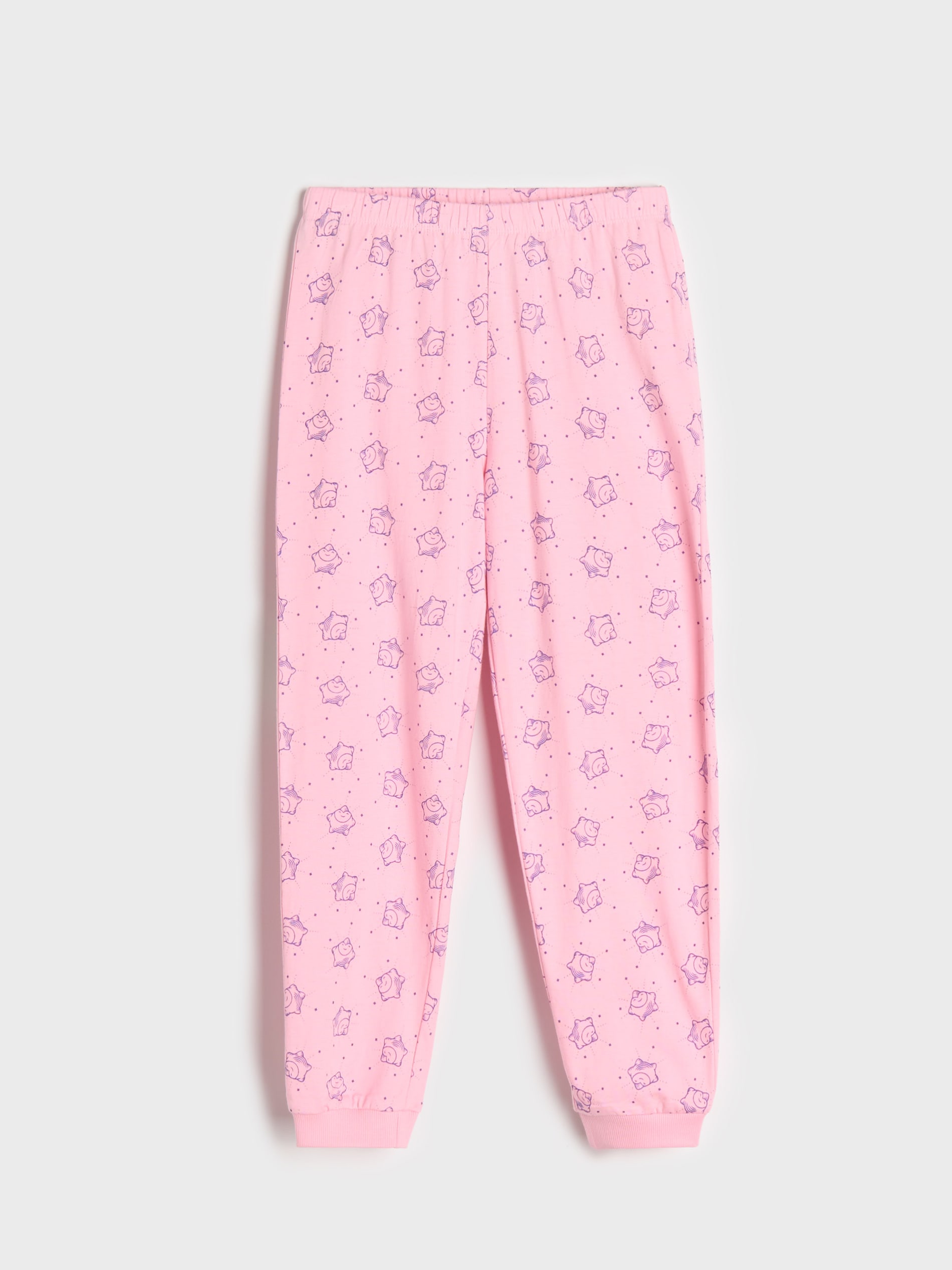 Sinsay - Pijama Din Două Piese Wish - Roz-pastel