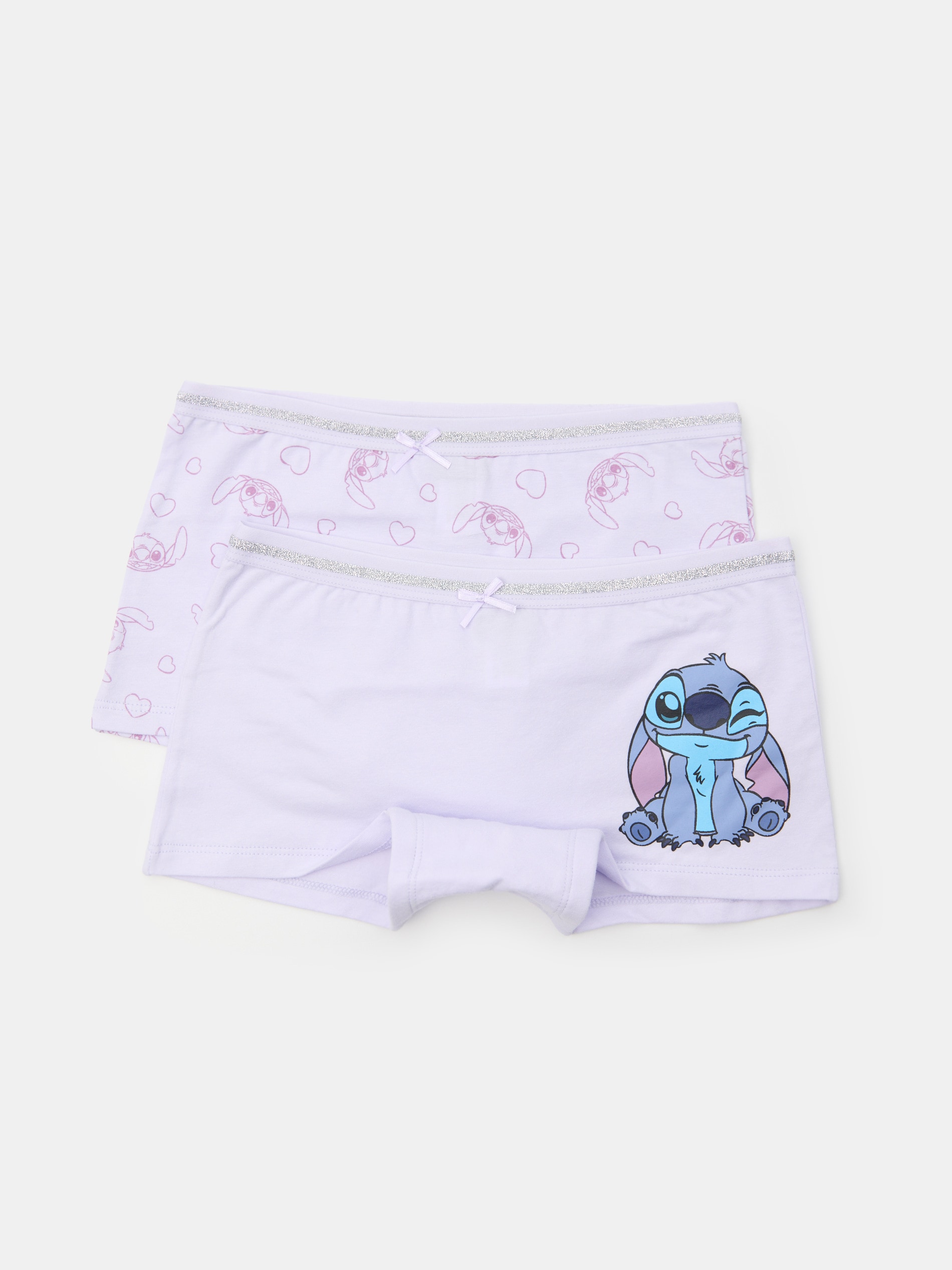 Sinsay - Bawełniane bokserki 2 pack Lilo & Stitch - fioletowy