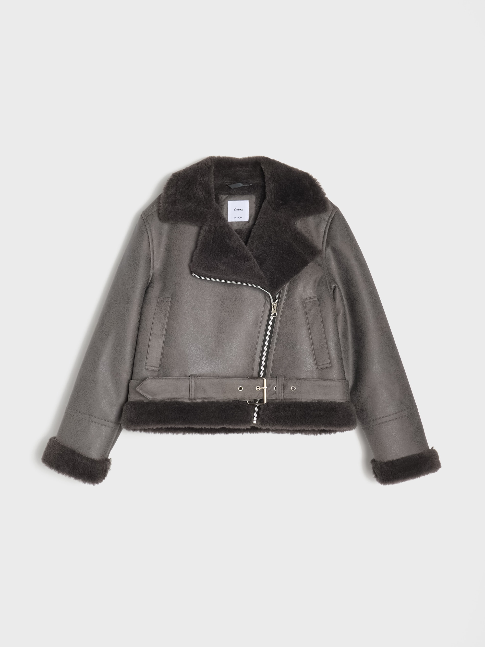 Sinsay - Kurtka pilotka - szary