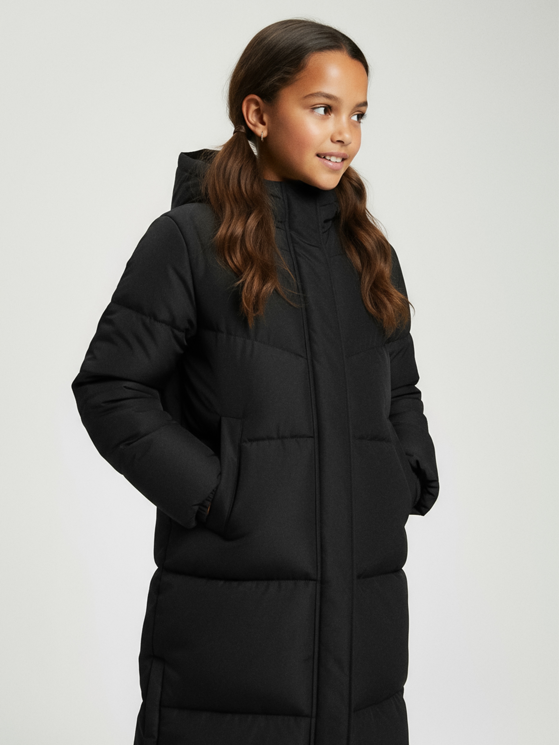 Sinsay - Παλτό με αποσπώμενα μανίκια - μαυρο φωτογραφία