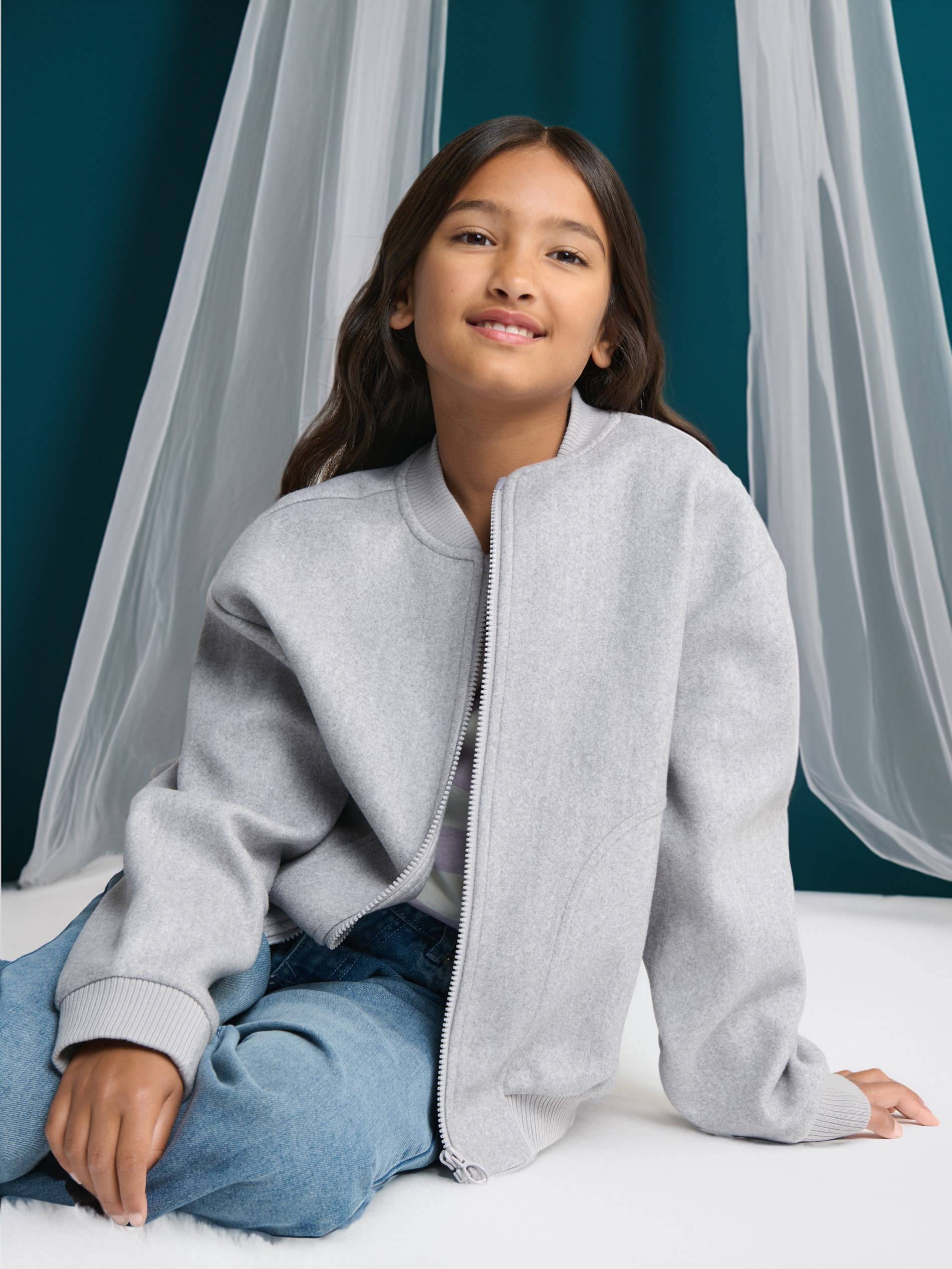 Sinsay - Kurtka bomber - szary