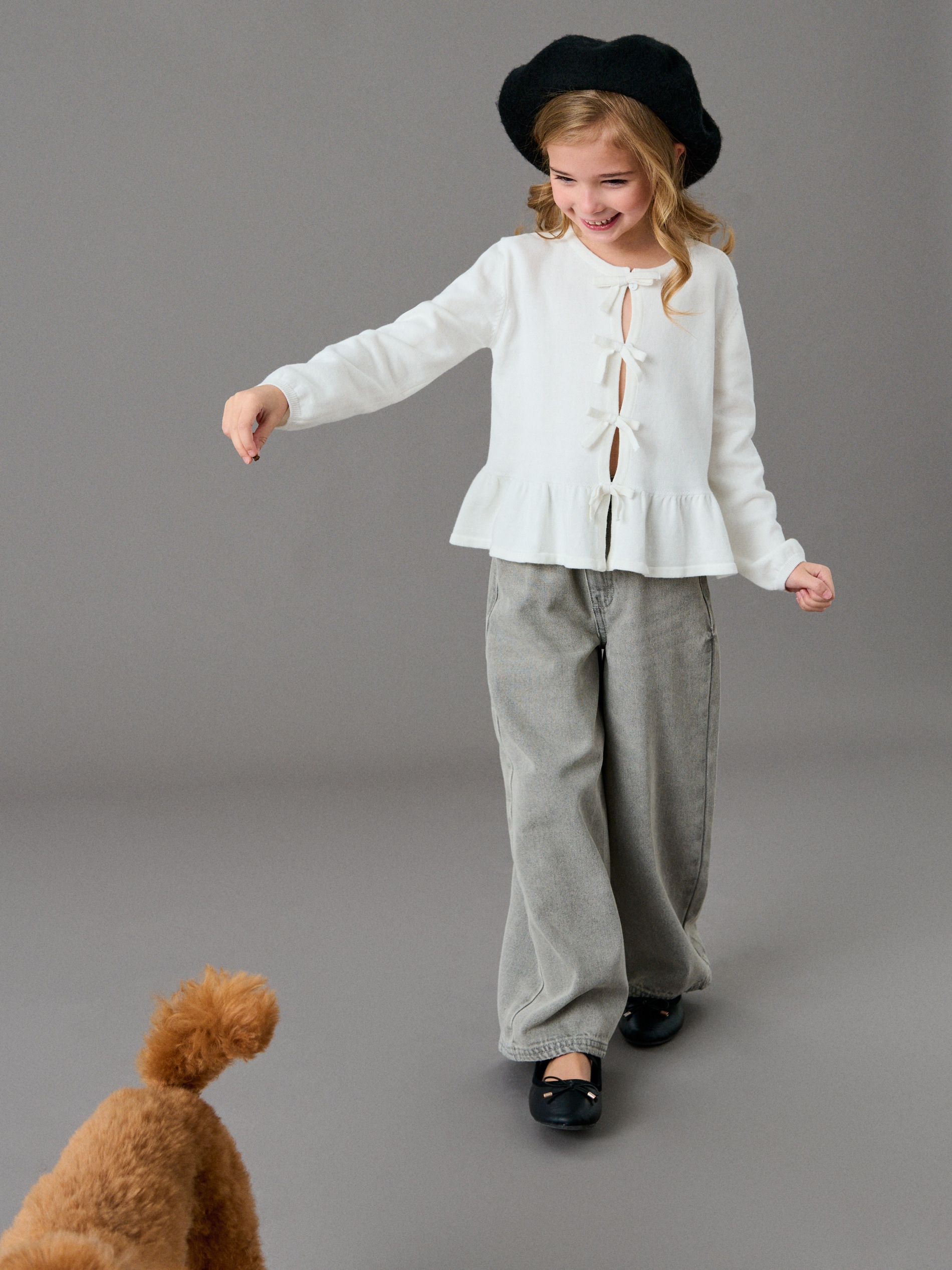 Sinsay - Klasyczne jeansy wide leg - szary