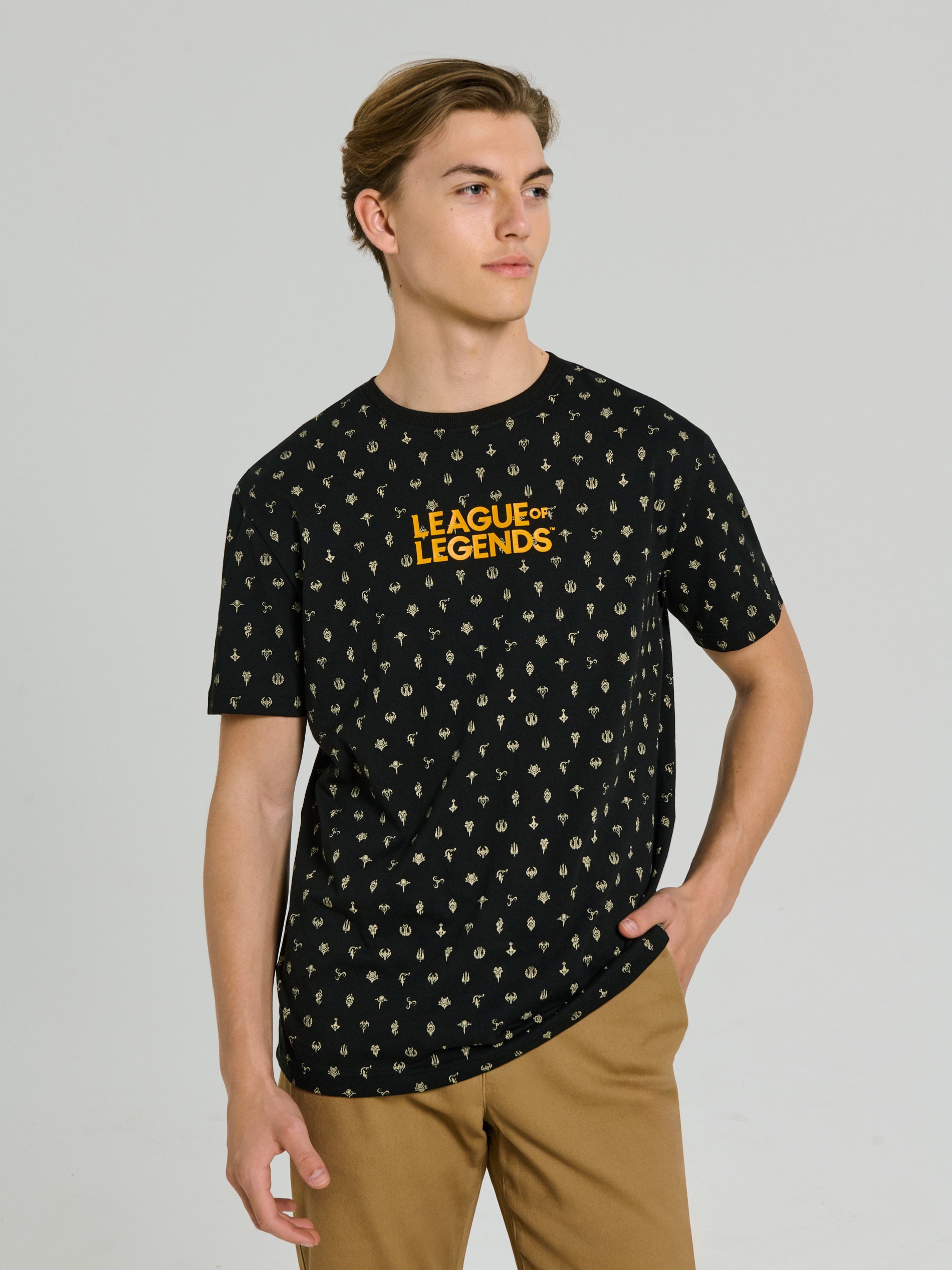 Sinsay - Koszulka z nadrukiem League of Legends - czarny