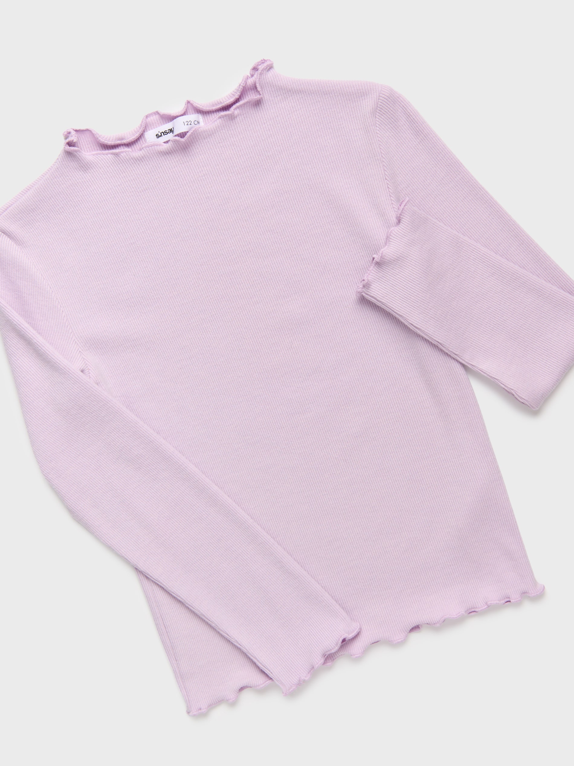 Sinsay - Ριμπ μπλούζα - λιλα φωτογραφία