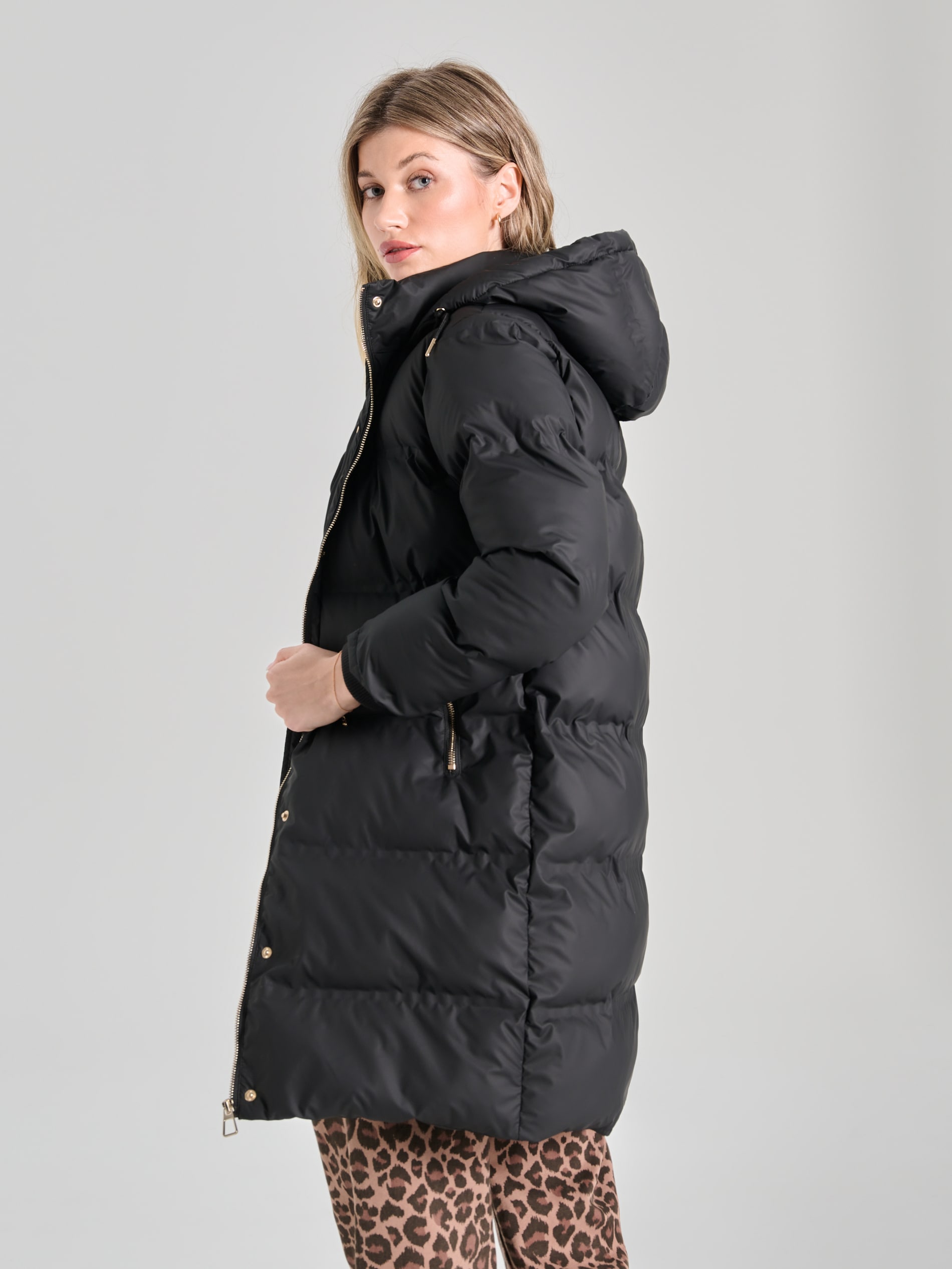 Sinsay - Τζάκετ με κουκούλα - μαυρο φωτογραφία