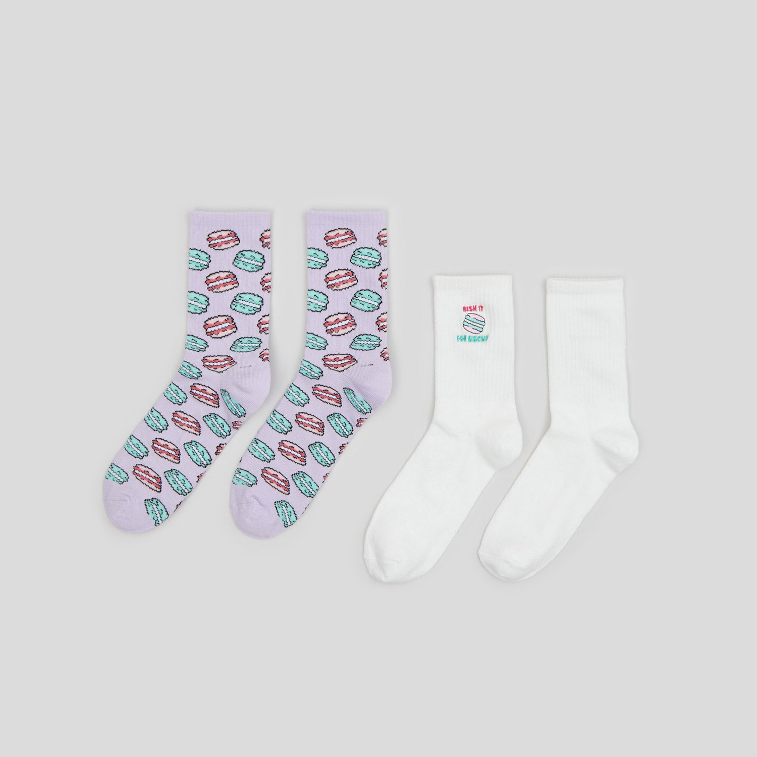 Levně Sinsay - Sada 2 párů ponožek - Vícebarevná