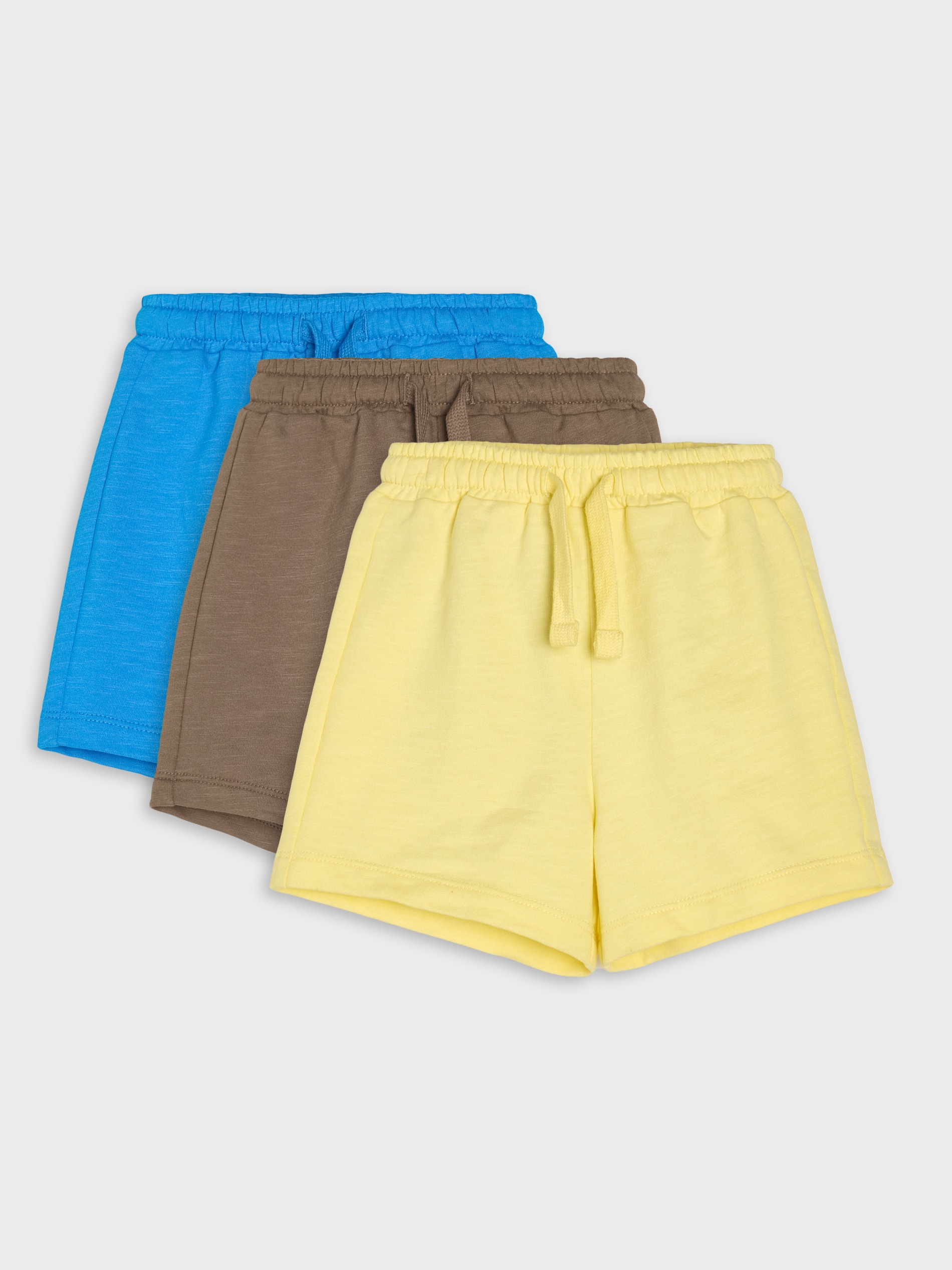 Sinsay - Bawełniane szorty 3 pack - kremowy