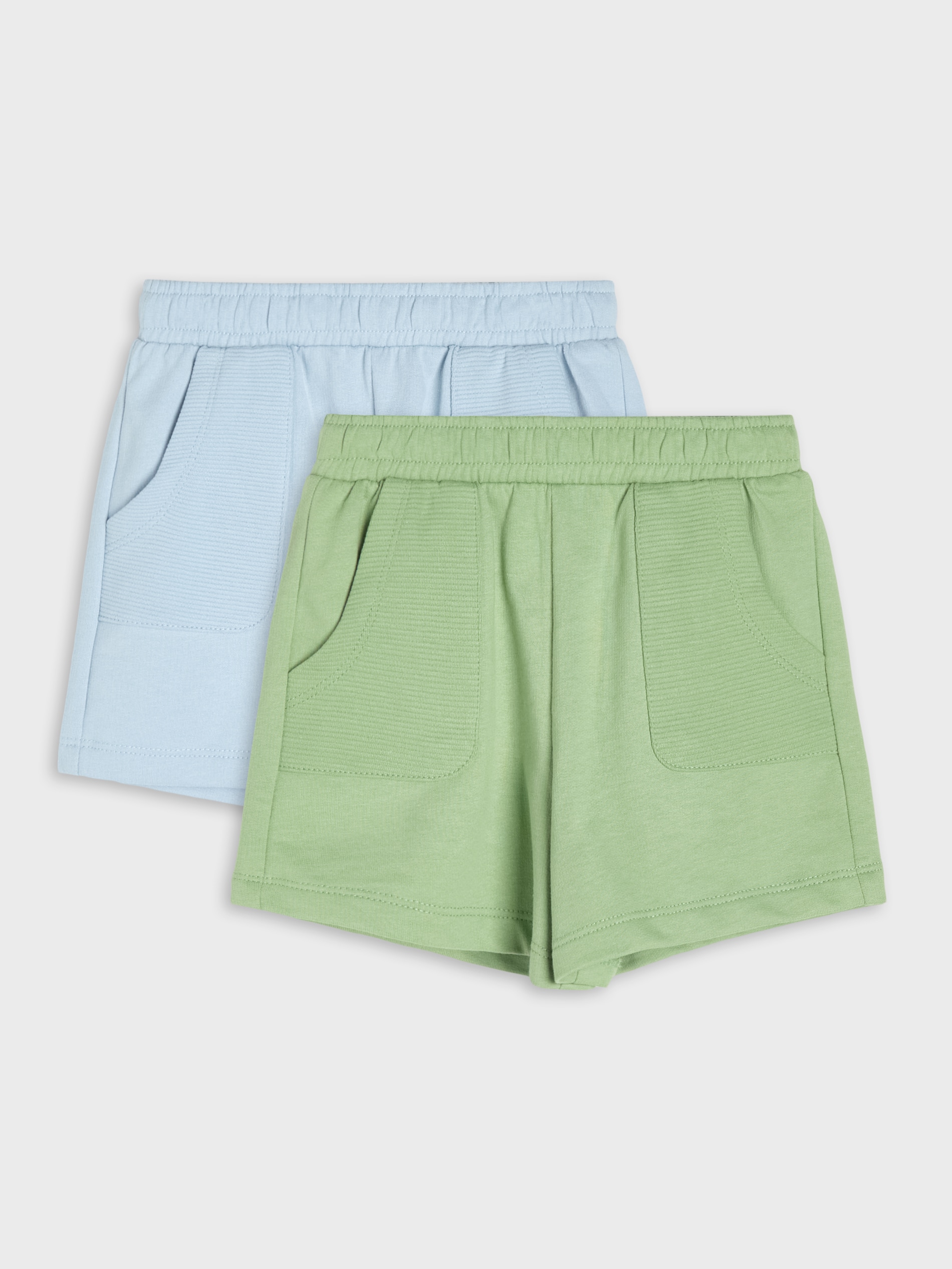 Sinsay - Szorty dzianinowe 2 pack - błękitny