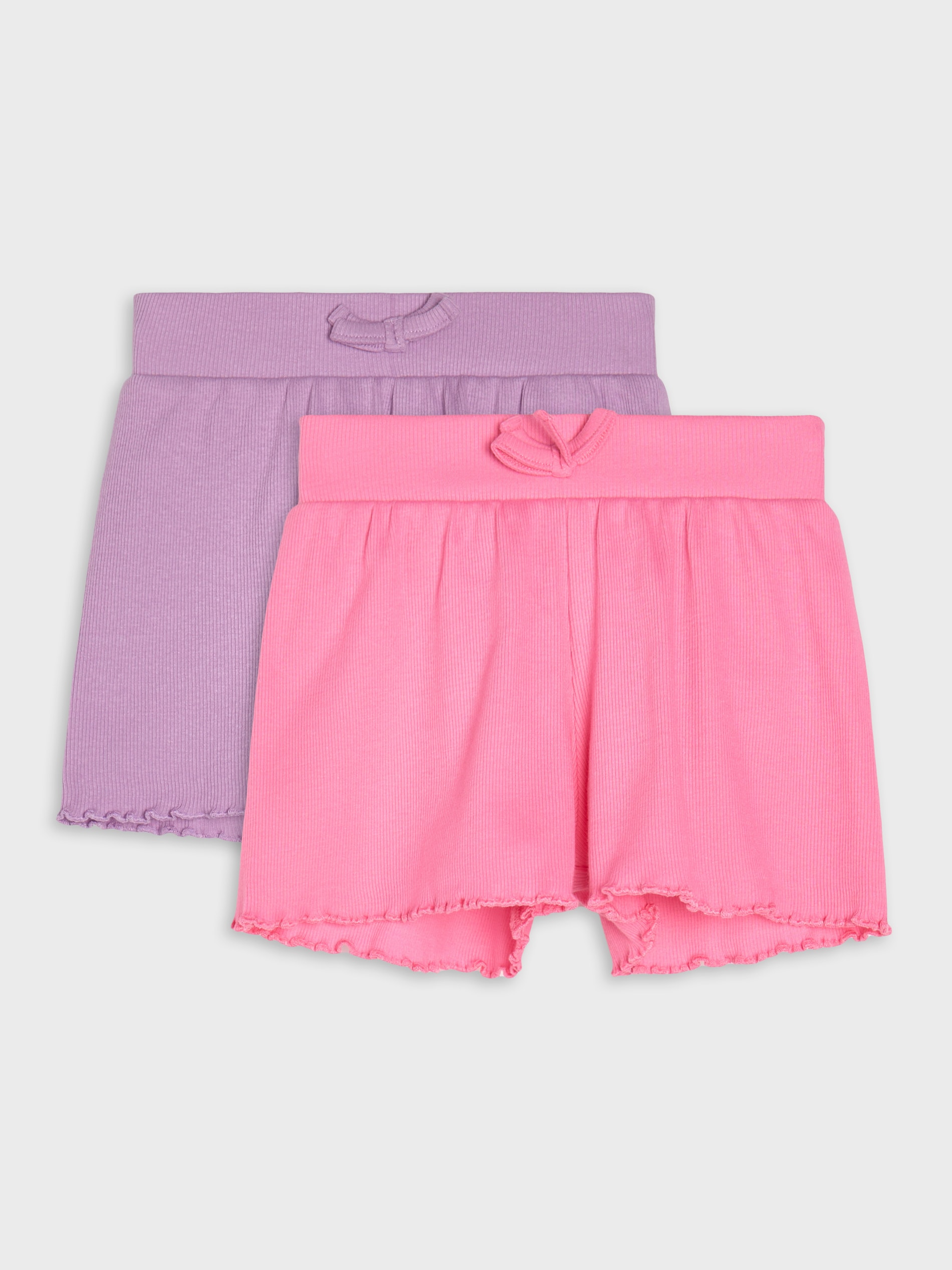 Sinsay - Bawełniane szorty 2 pack - różowy