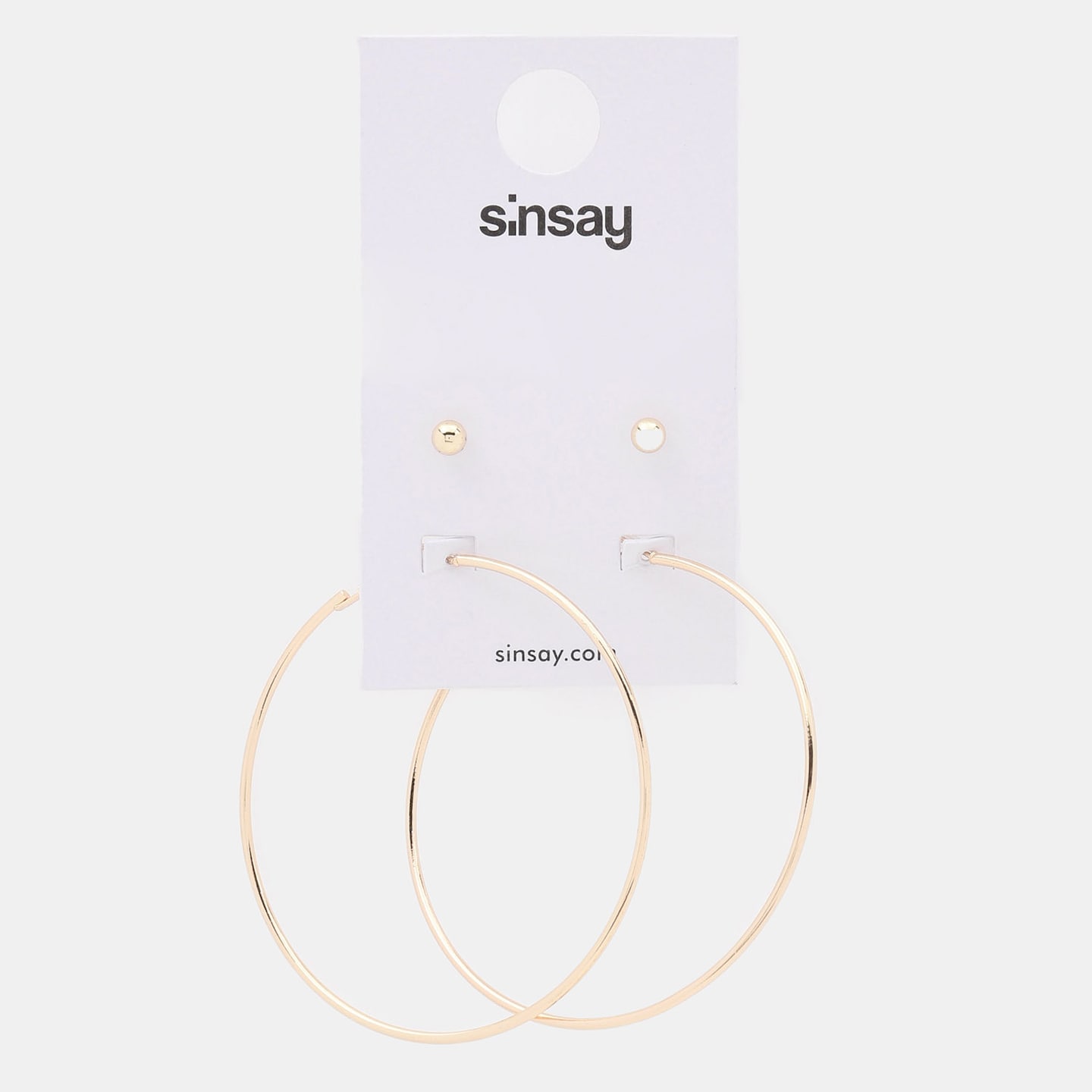 Sinsay - Sada 2 párů náušnic - Zlatá