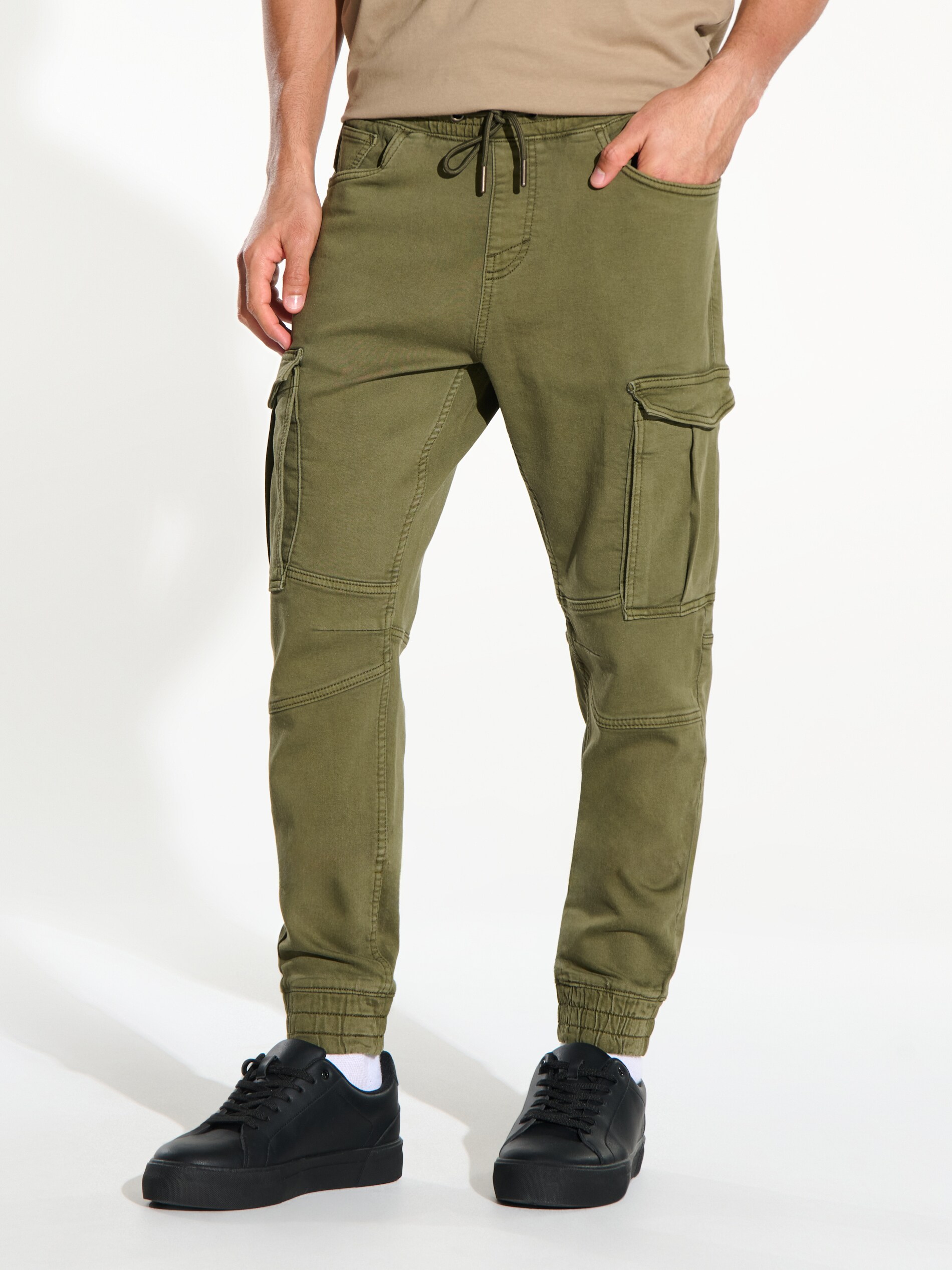 Sinsay - Cargo joggery - khaki