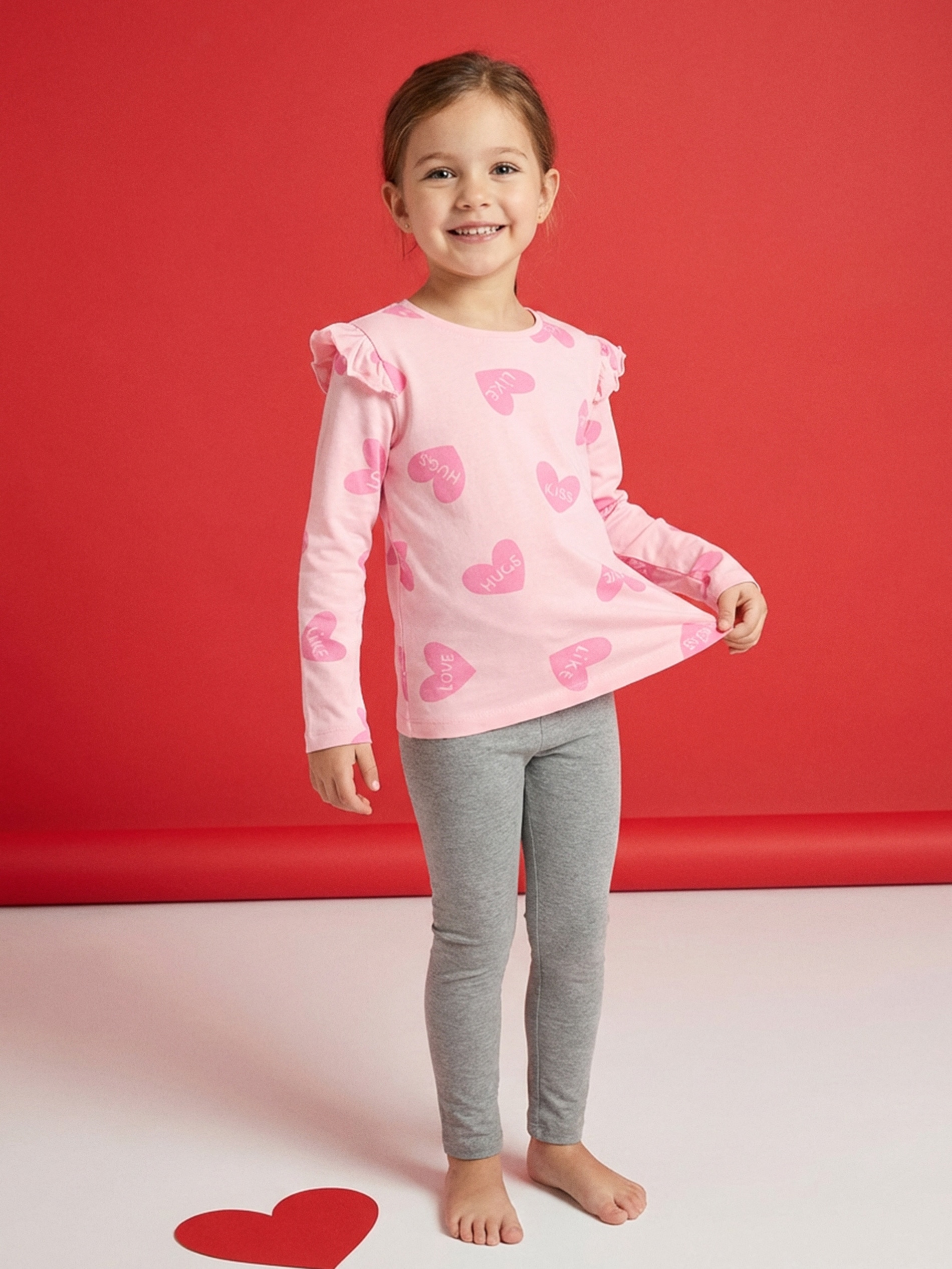 Sinsay - Bawełniana koszulka ze wzorem - różowy