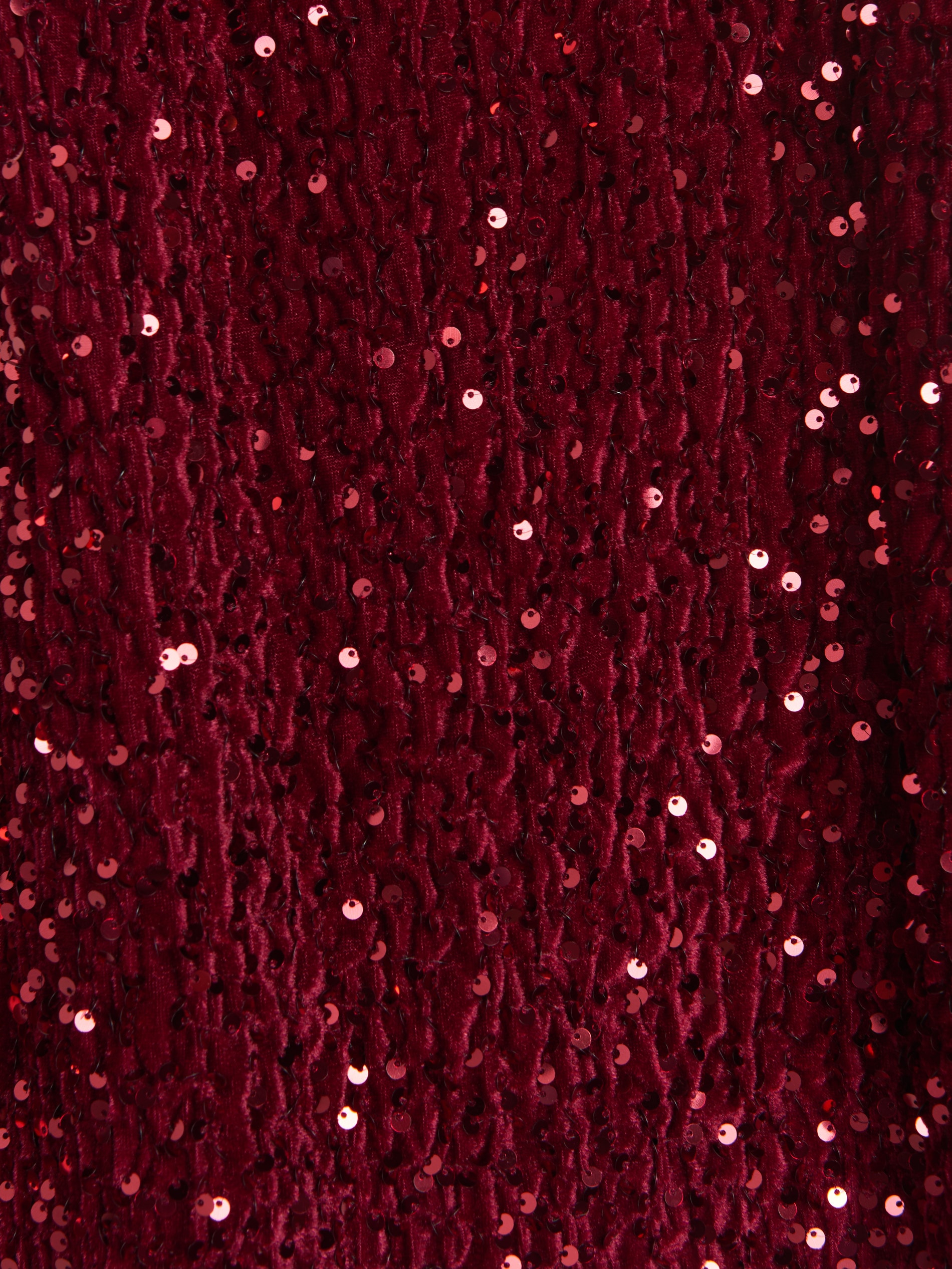 Sinsay - Φόρεμα με παγέτες - burgundy φωτογραφία