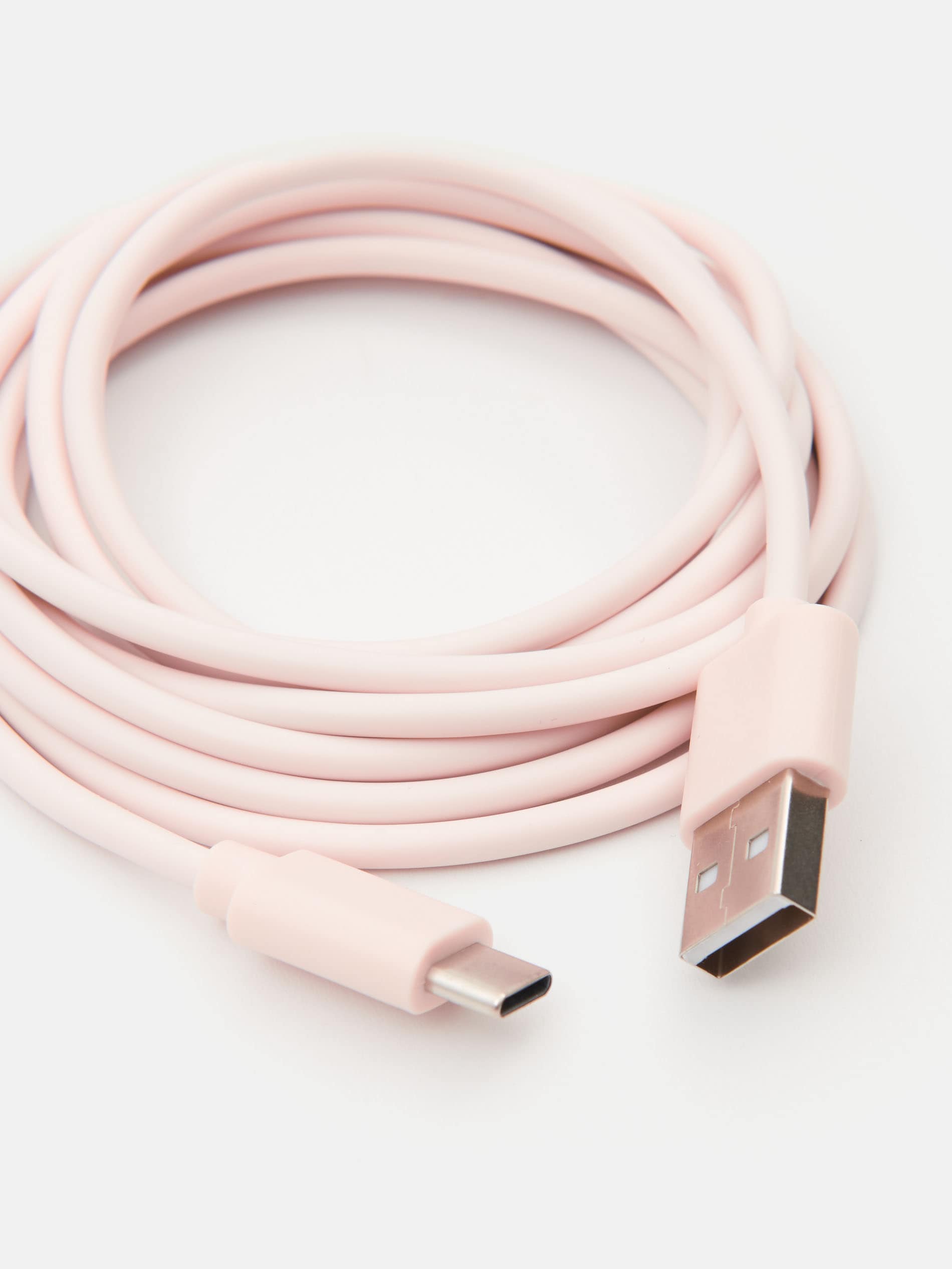 Sinsay - USB Kabl - Pastelno Roze