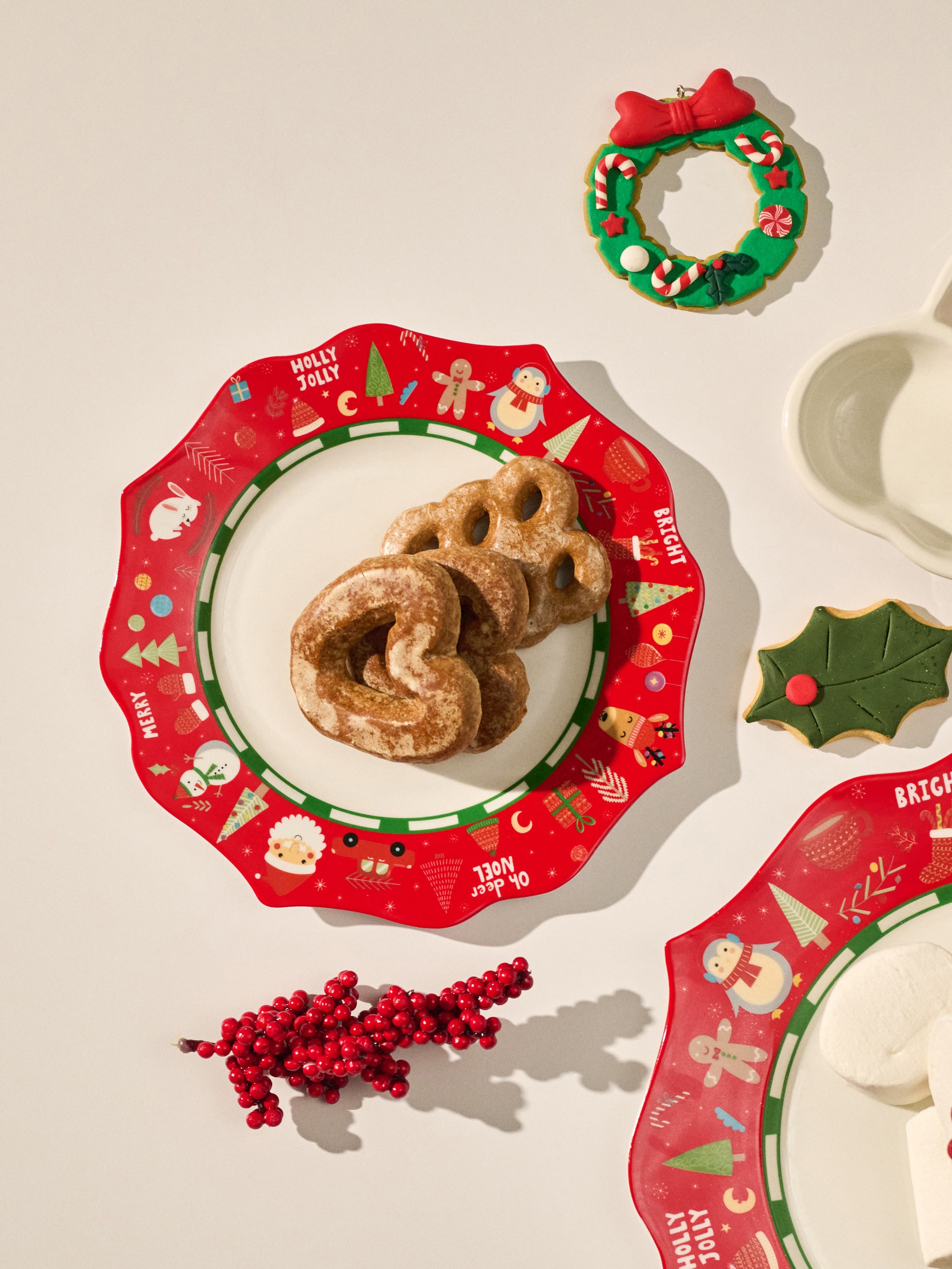 Sinsay - Πιάτο με χριστουγεννιάτικο μοτίβο - πολυχρωμο φωτογραφία