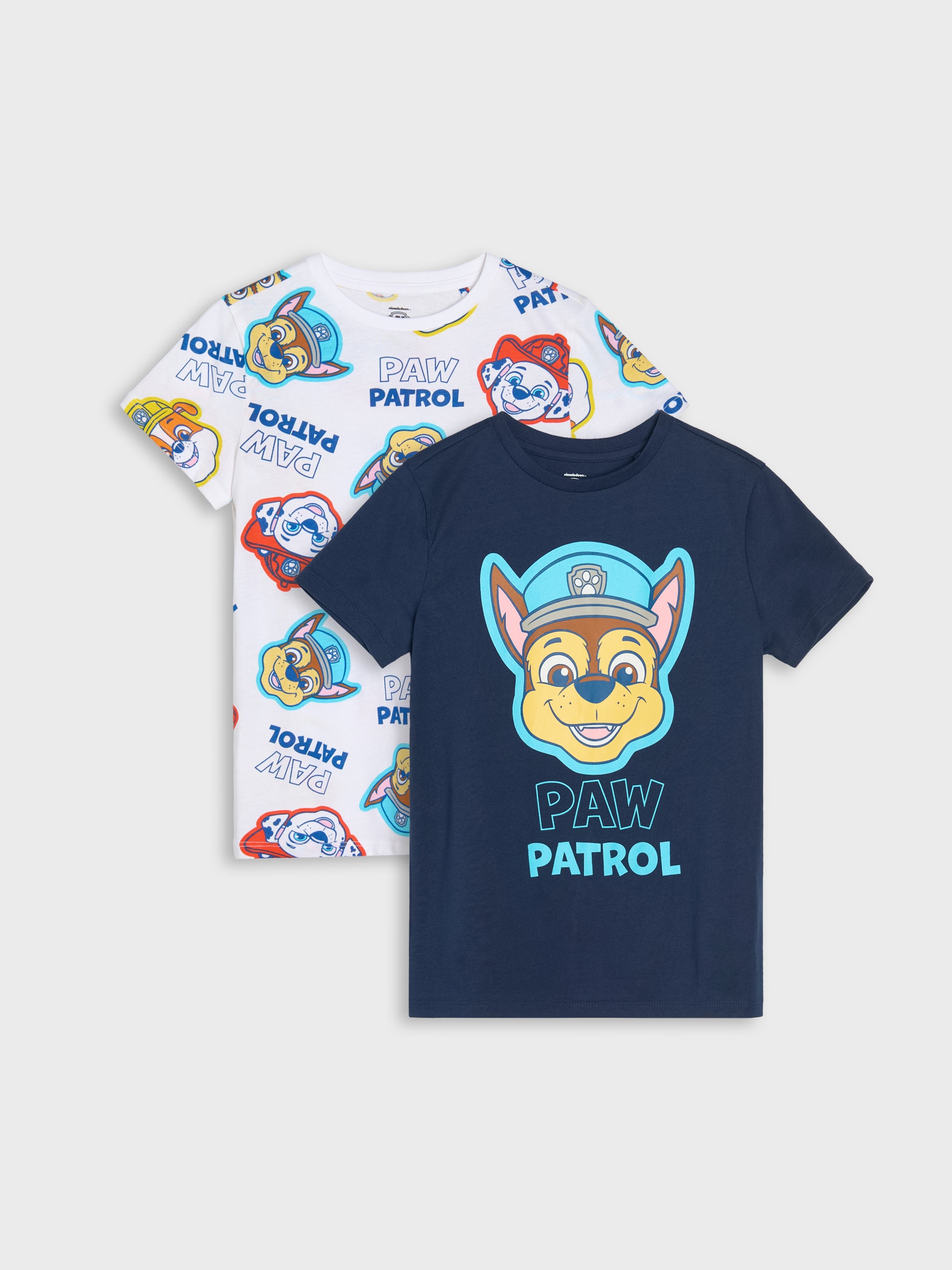 Bawełniane koszulki z nadrukiem PAW Patrol 2 pack