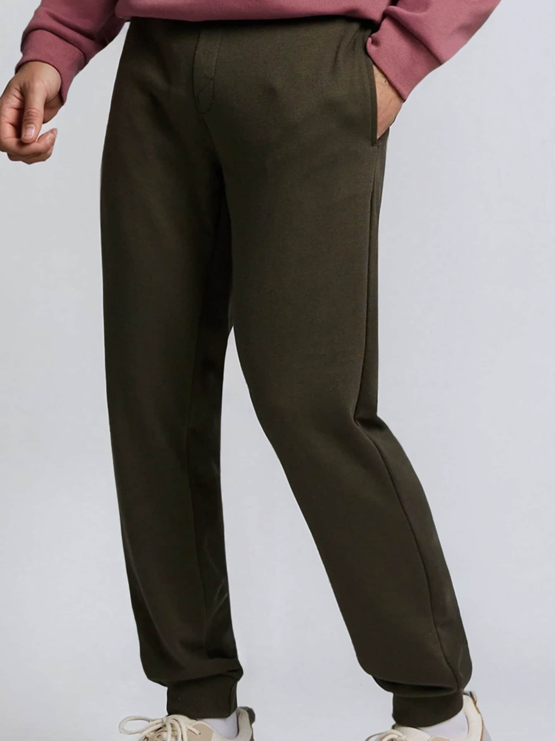 Sinsay - Spodnie jogger slim fit - zielony