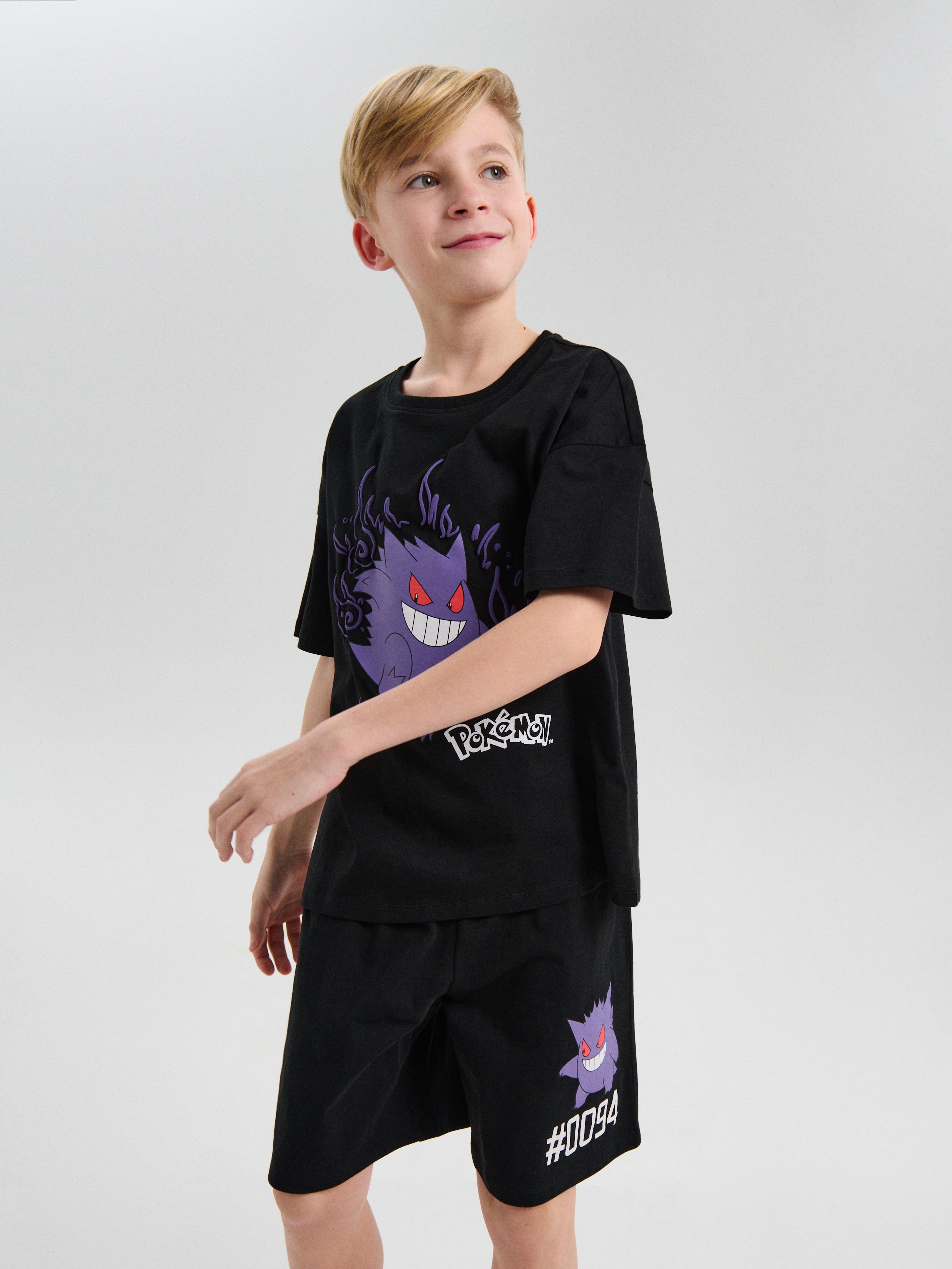 Sinsay - Bawełniana piżama dwuczęściowa Pokémon - czarny