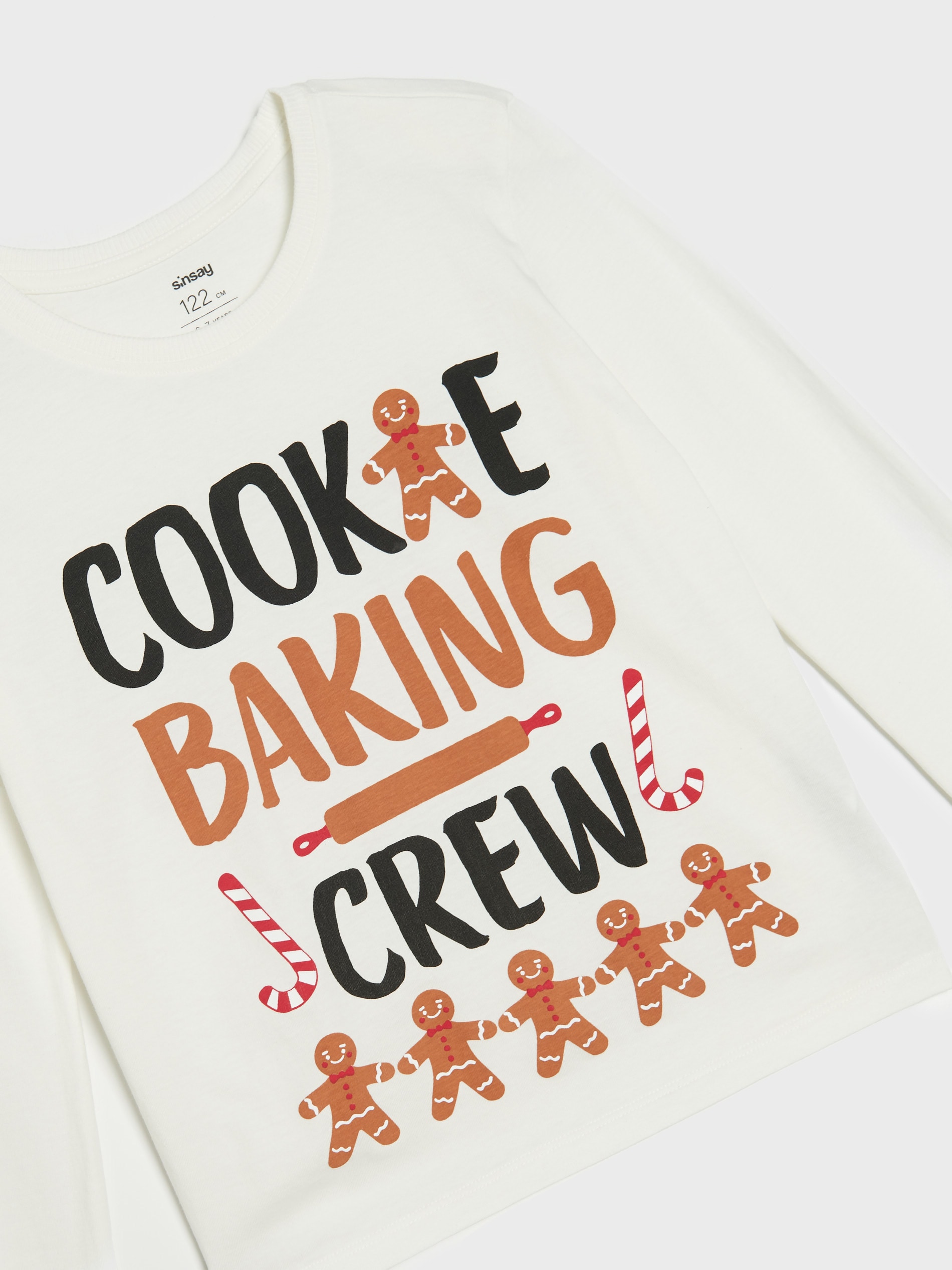 Sinsay - Βαμβακερή πιτζάμα δύο τεμαχίων - κρεμ φωτογραφία