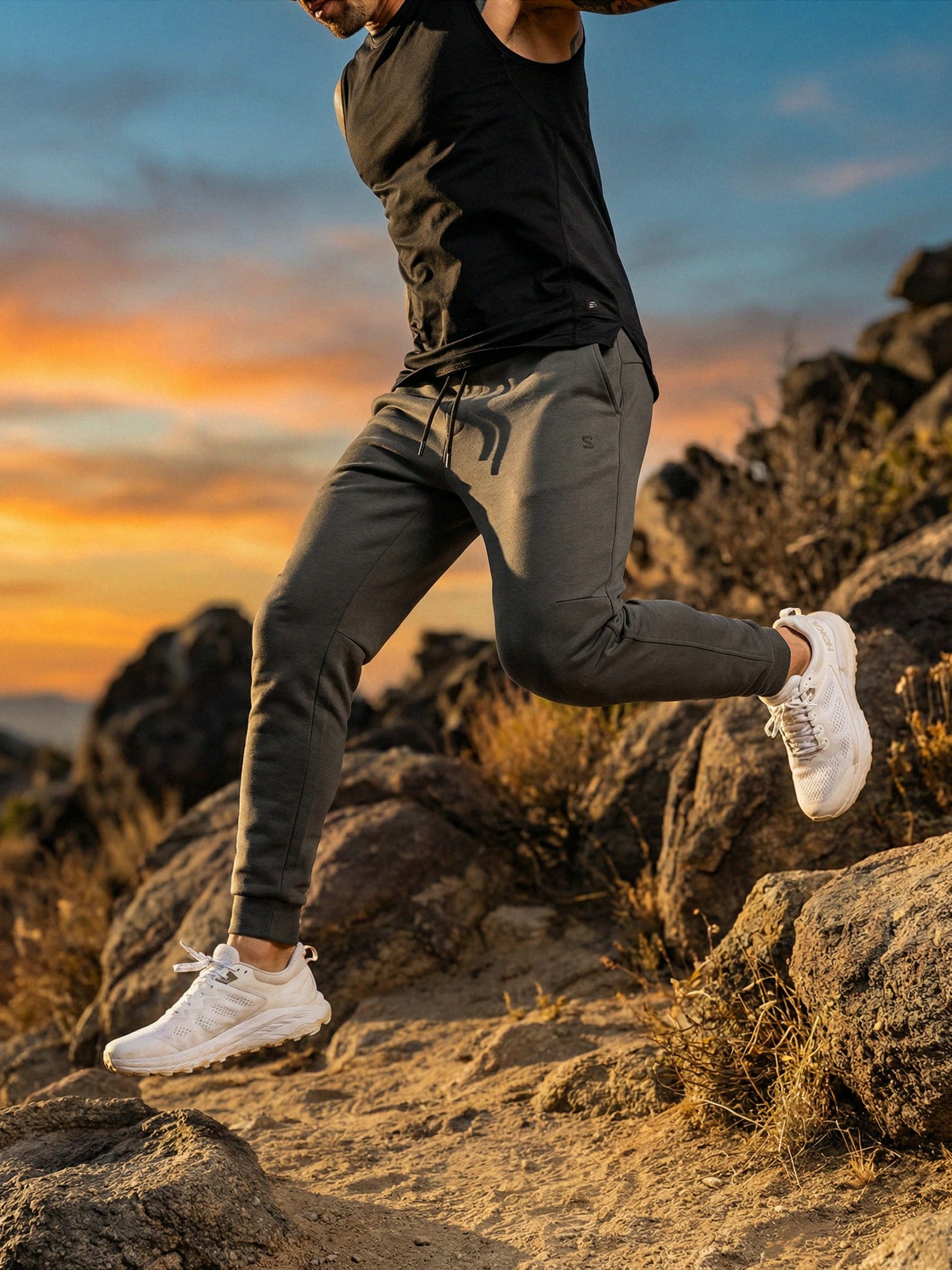 Sinsay - Spodnie tapered fit - zielony