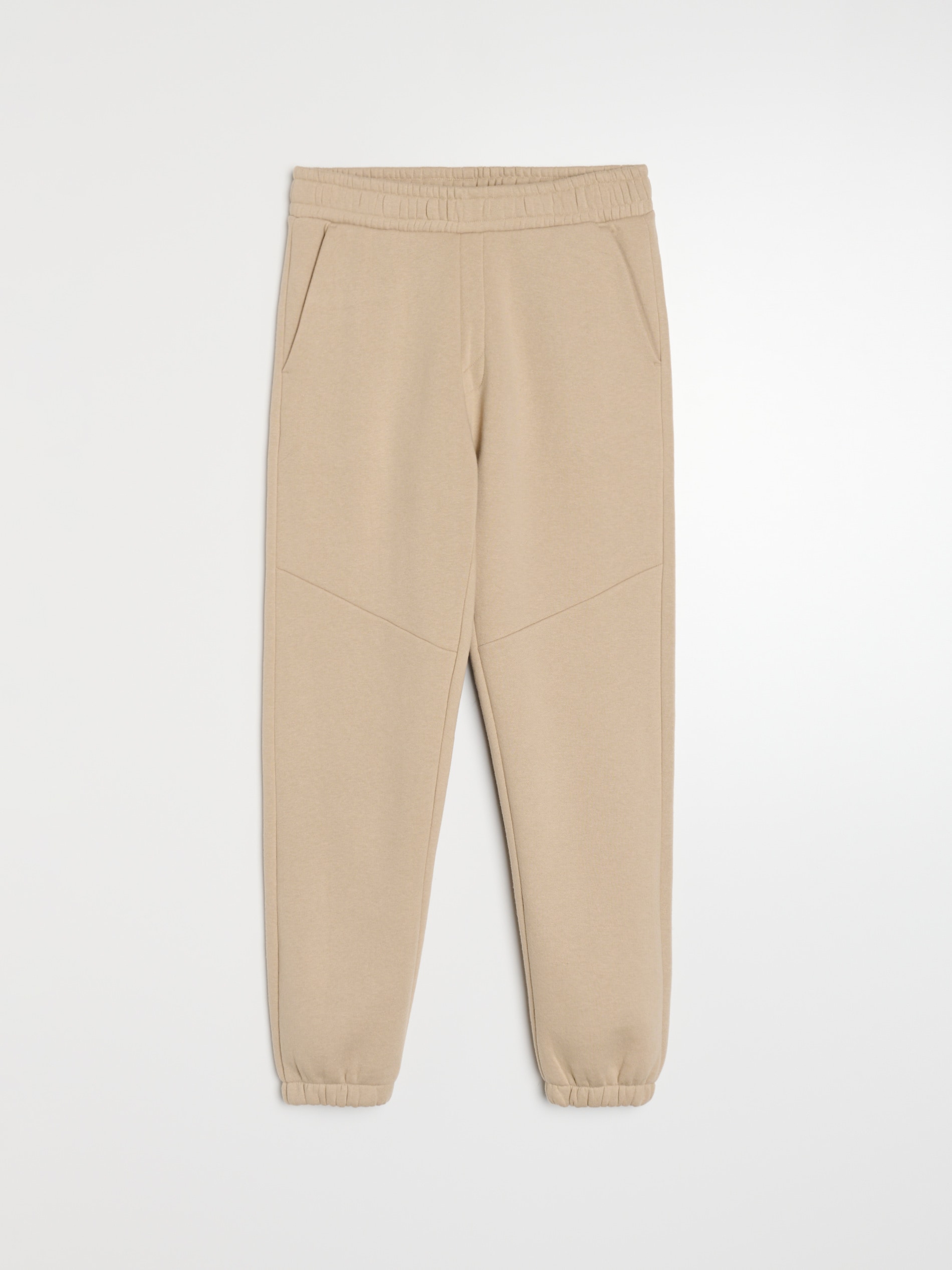 Sinsay - Spodnie dresowe regular fit - beżowy