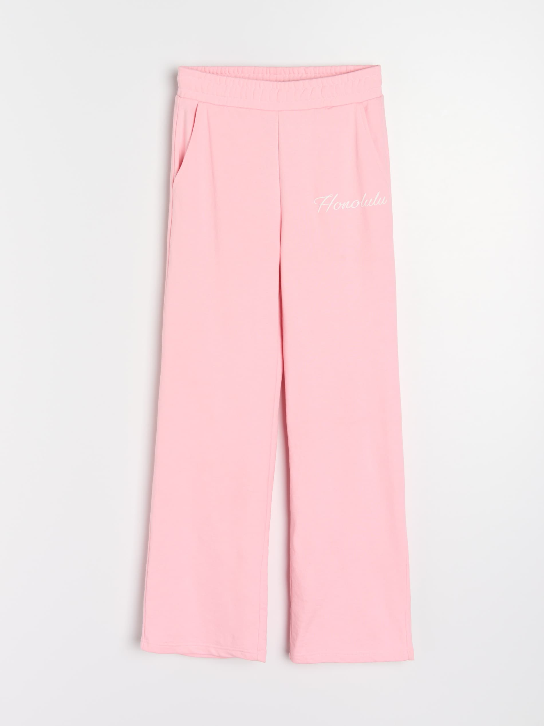 Sinsay - Παντελόνι φόρμας με φαρδιές γραμμές - ροζ παστελ φωτογραφία