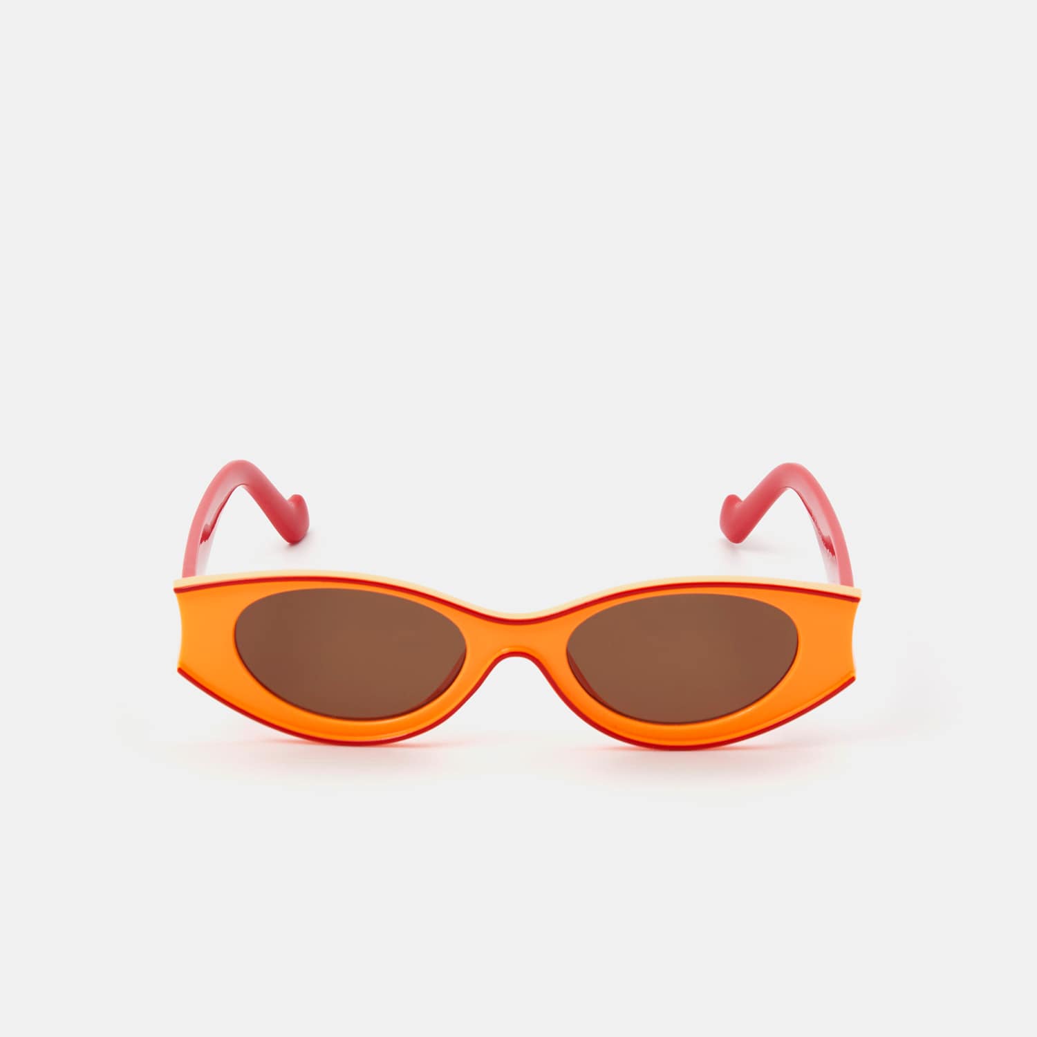 E-shop Sinsay - Slnečné okuliare - Oranžová